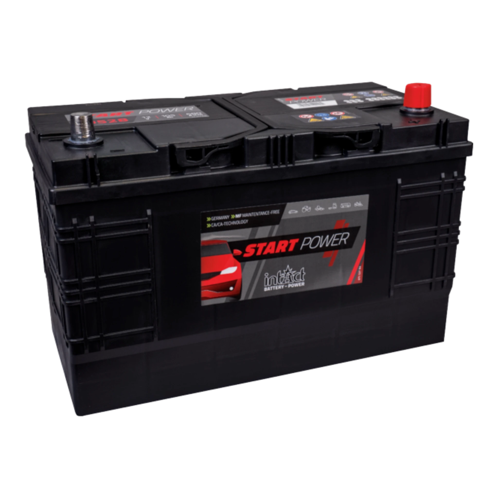 intAct Start-Power Truck 60528 - LKW Batterie 12V, 105Ah, 680A