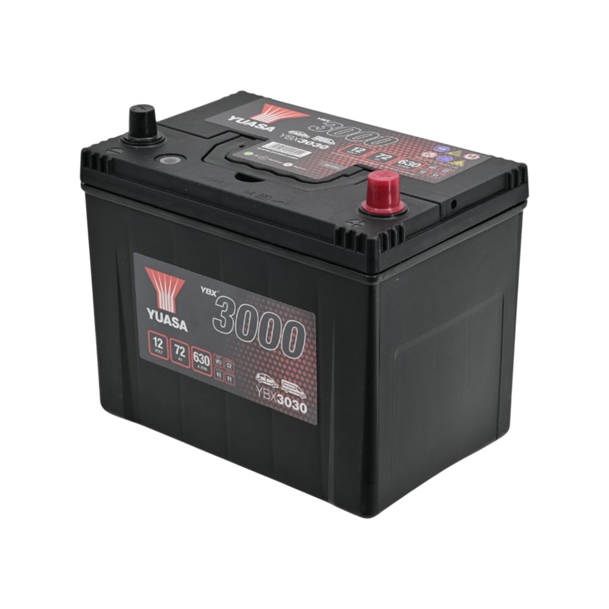 YUASA YBX3030 SMF Starterbatterie  12V 72Ah 630A(EN)