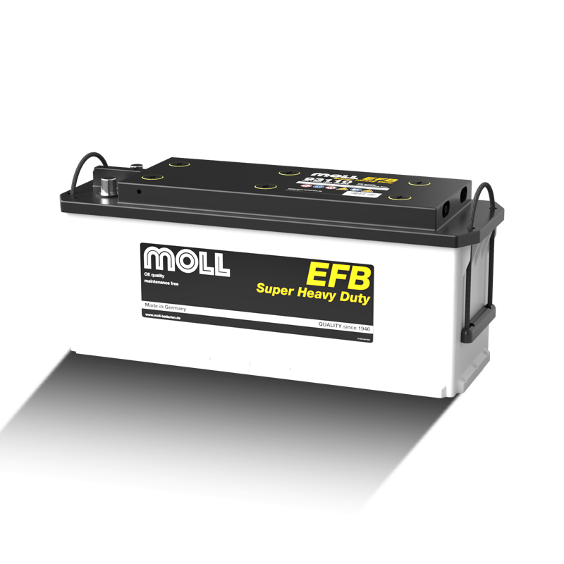 MOLL 93110 EFB Lkw Batterie Super Heavy Duty 12V 110Ah(20h) 760A(EN)