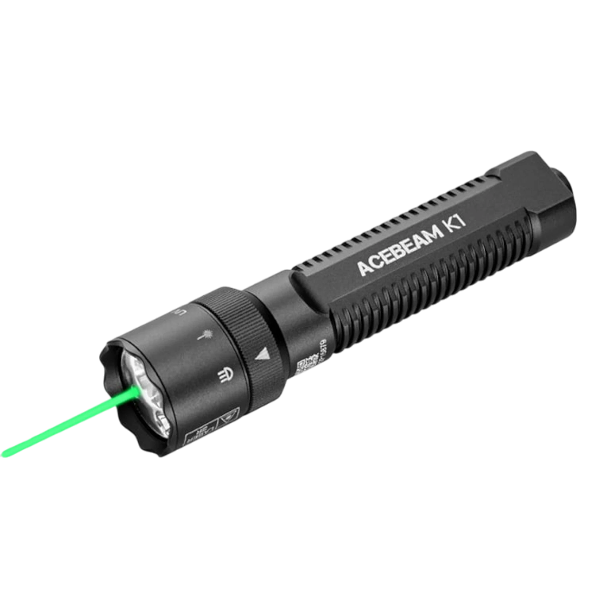 K1 EDC-Taschenlampe mit drei Lichtquellen weißes Licht/Laser/UV-Licht 1000 Lumen