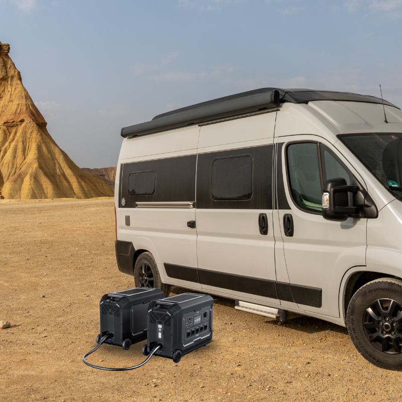 TRIMAXX PPS 5.0X professional Portable Powerstation  48V 105Ah 5040Wh LiFePo4  Erweiterungsakku für tragbare Stromversorgung  in Kofferformat.