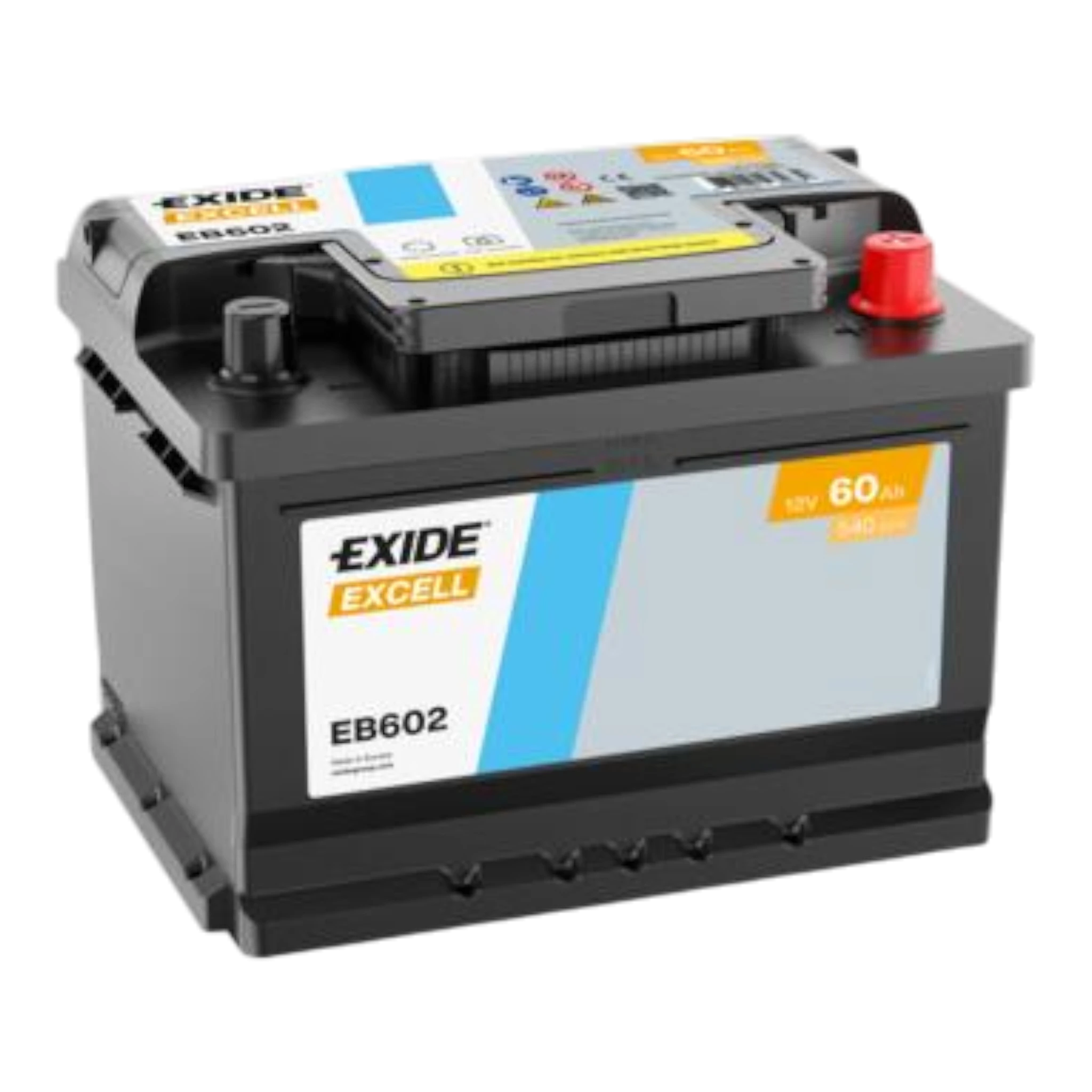 EXIDE EB602 Excell Pb Starterbatterie 12V 60Ah/C20 540A(EN)