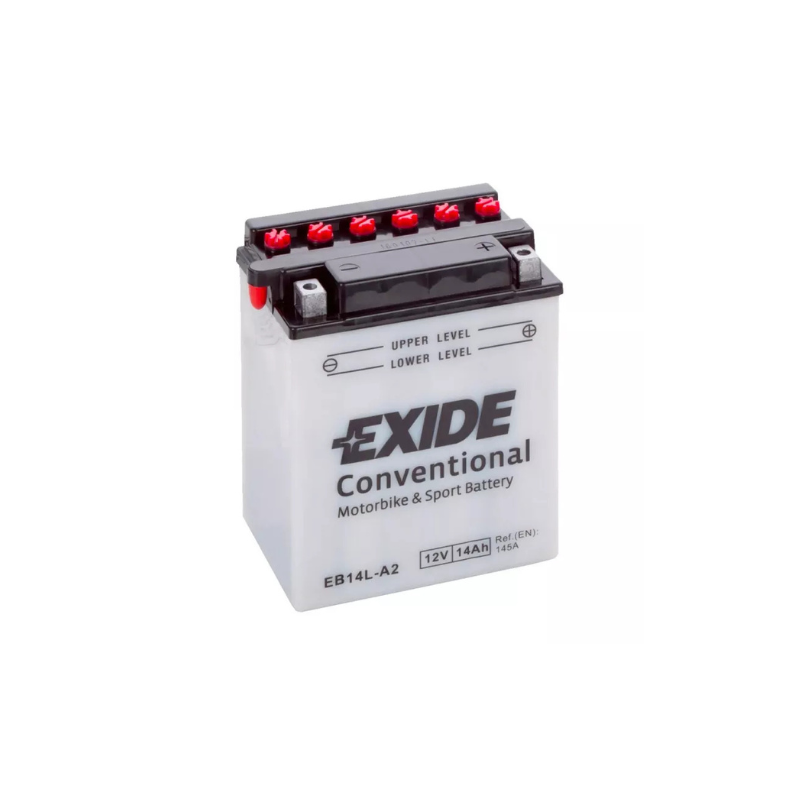 EXIDE EB14L-A2 / YB14L-A2 / 51411 Motorradbatterie tro mit Säurepack