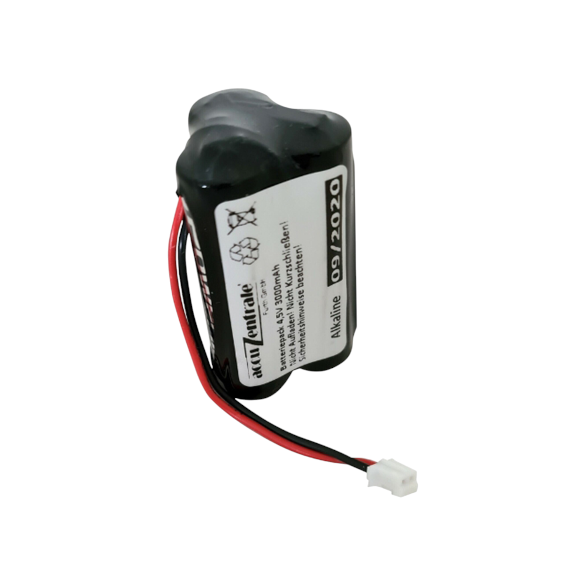 Konfektion Batterie passend für  SAG 38450901-FEY Alkaline 4,5V mit 2-poligem Stecker 3/Panasonic Powerline AA/LR6