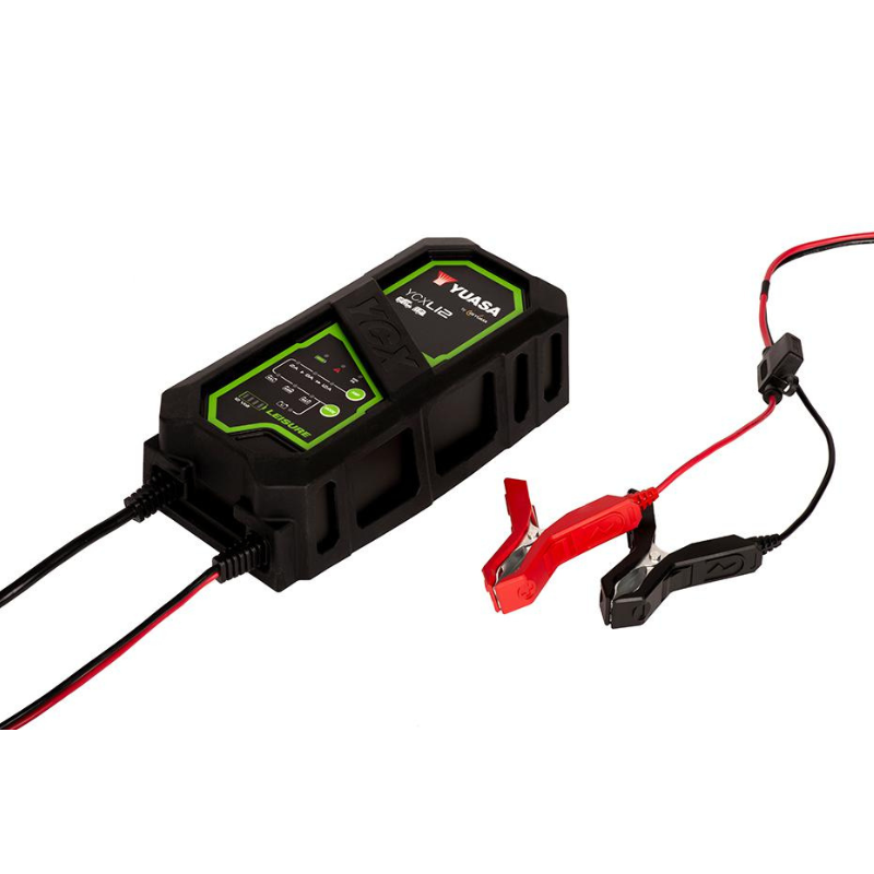 YUASA Ladegerät YCXL12 Leisure 12V mit 2A/8A/12A Ladestrom IP44 Schutzklasse