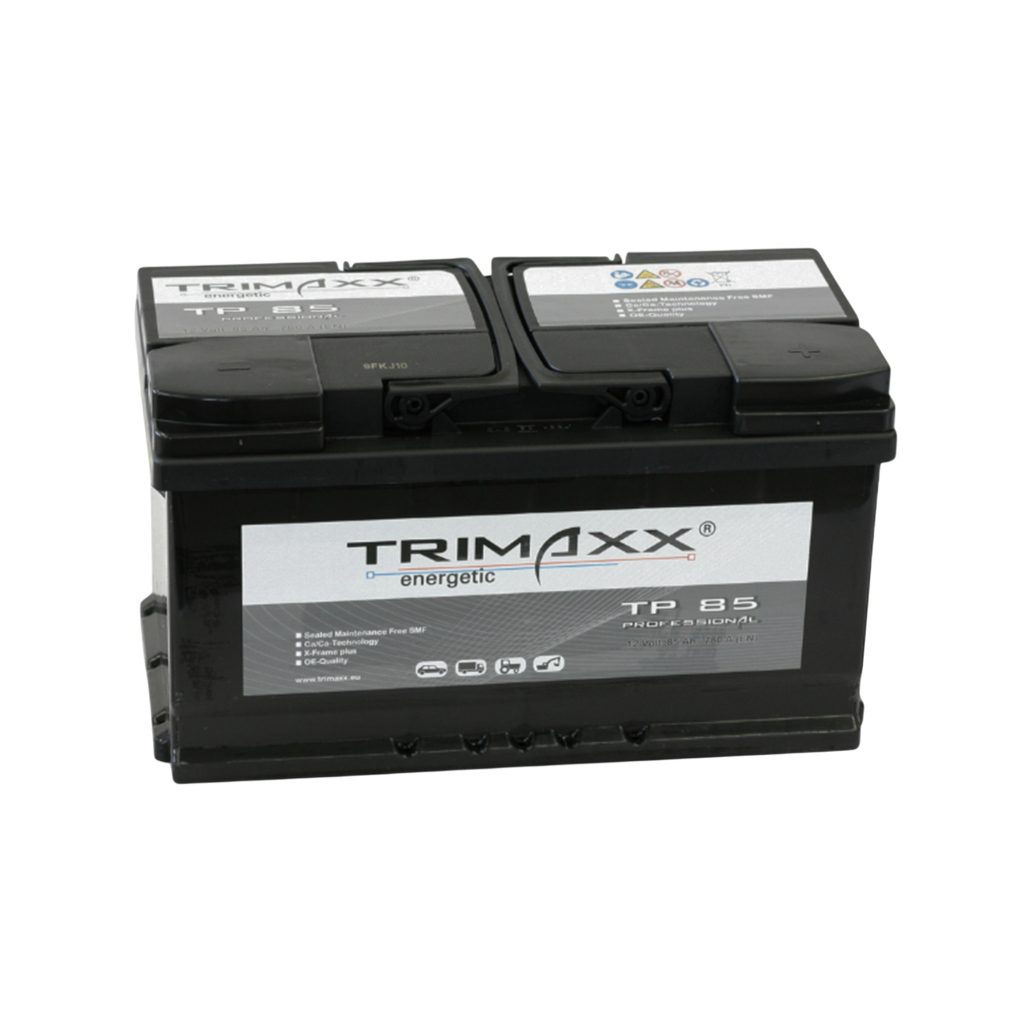 TRIMAXX energetic "Professional" TP85 pro Starterbatterie 12V 85Ah/C20 - 750A(EN)
