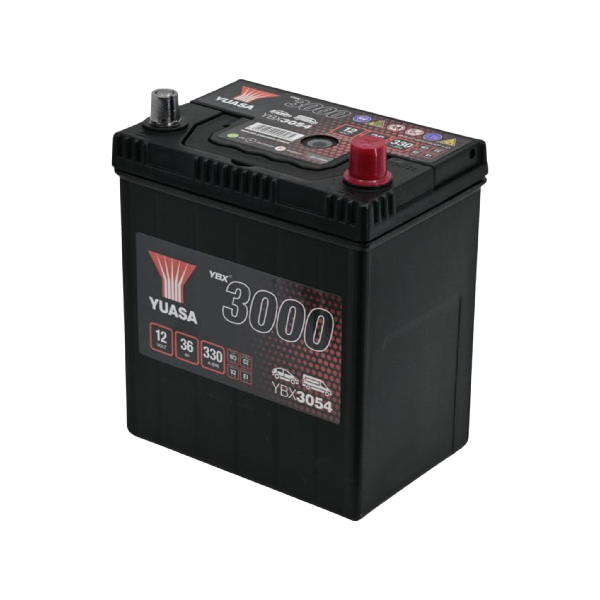YUASA YBX3054 SMF Starterbatterie  12V 36Ah 330A(EN)