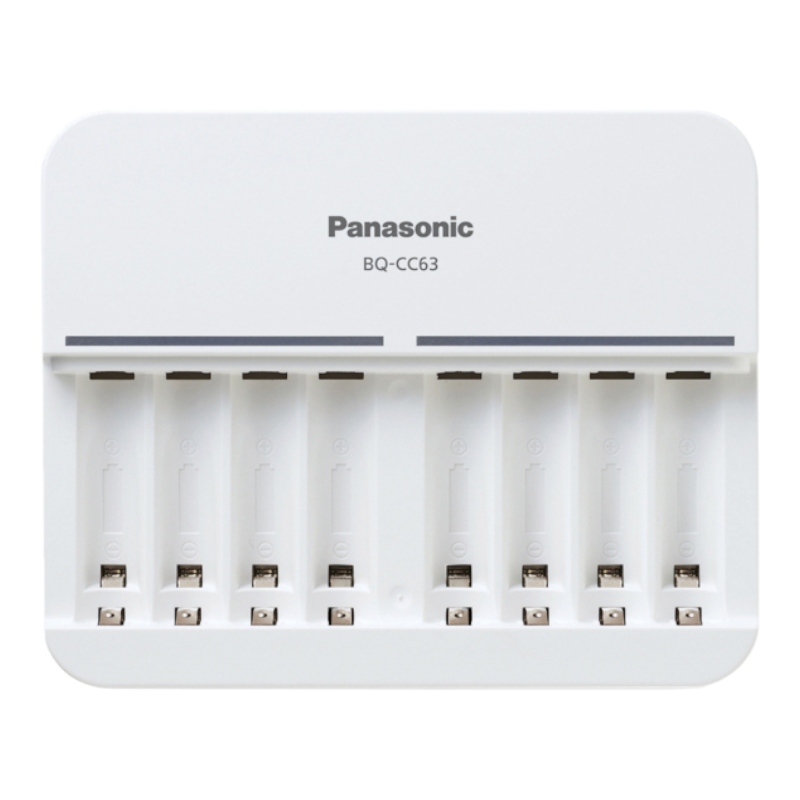 PANASONIC eneloop 1-8 AA/AAA Ladegerät  BQ-CC63 mit Einzelschachtüberwachung