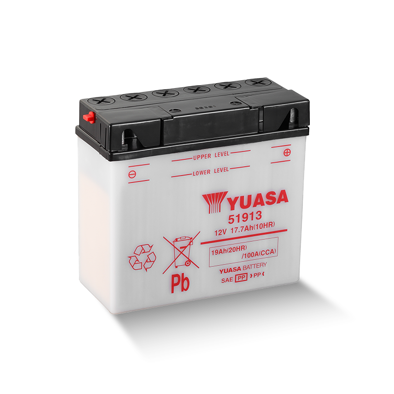 YUASA 51913 12V 19Ah/C20 - 100A (EN) Motorradbatterie