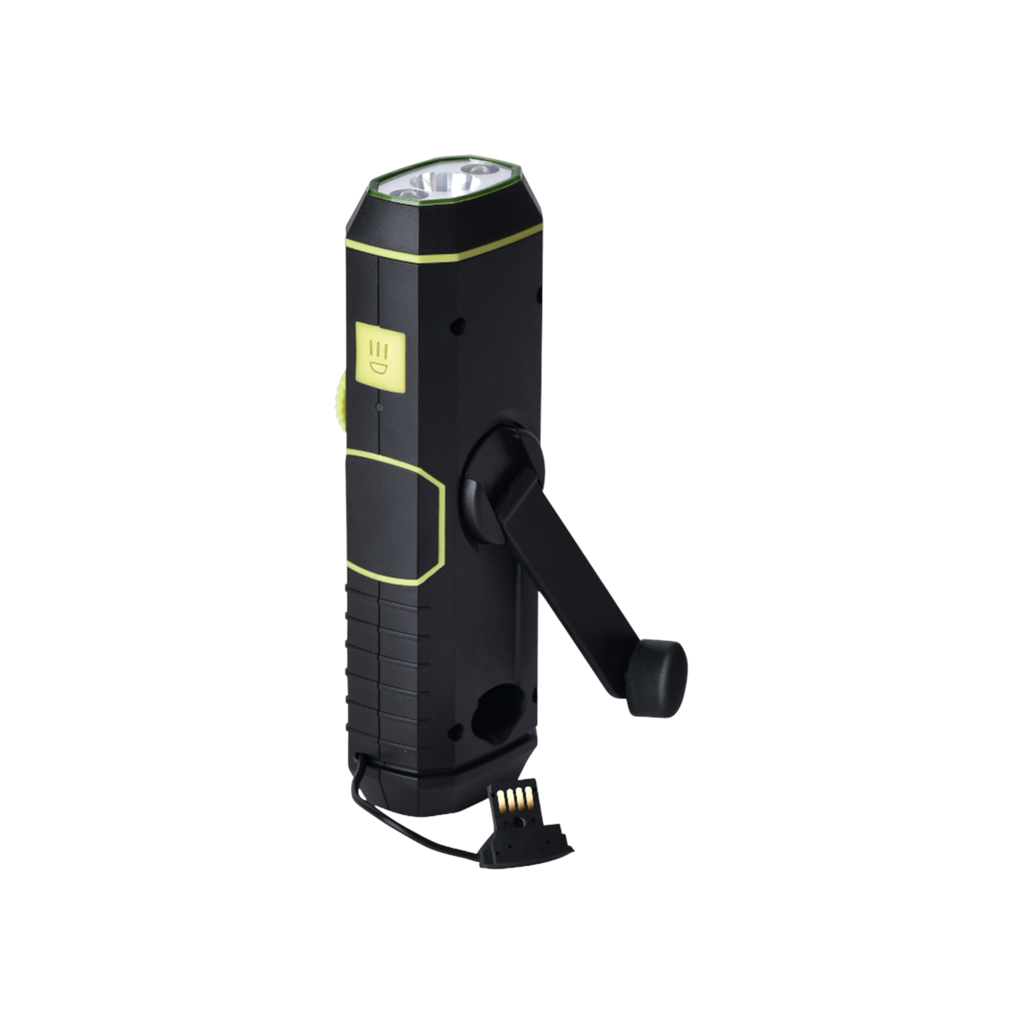 XCell Dynamo Taschenlampe FM Radio, Alarm, USB-A Notstromfunktion