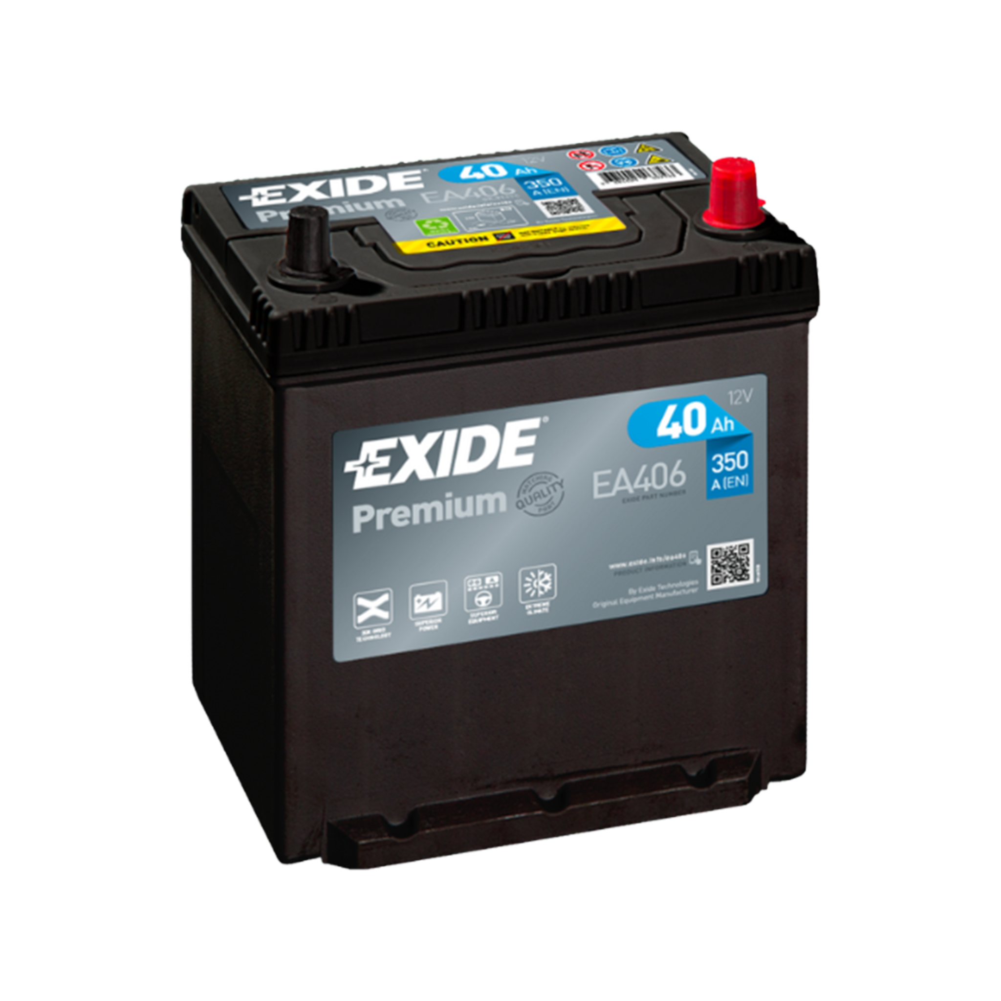 EXIDE Premium EA406 Pb Starterbatterie  12V 40 Ah/C20 - 350A(EN)