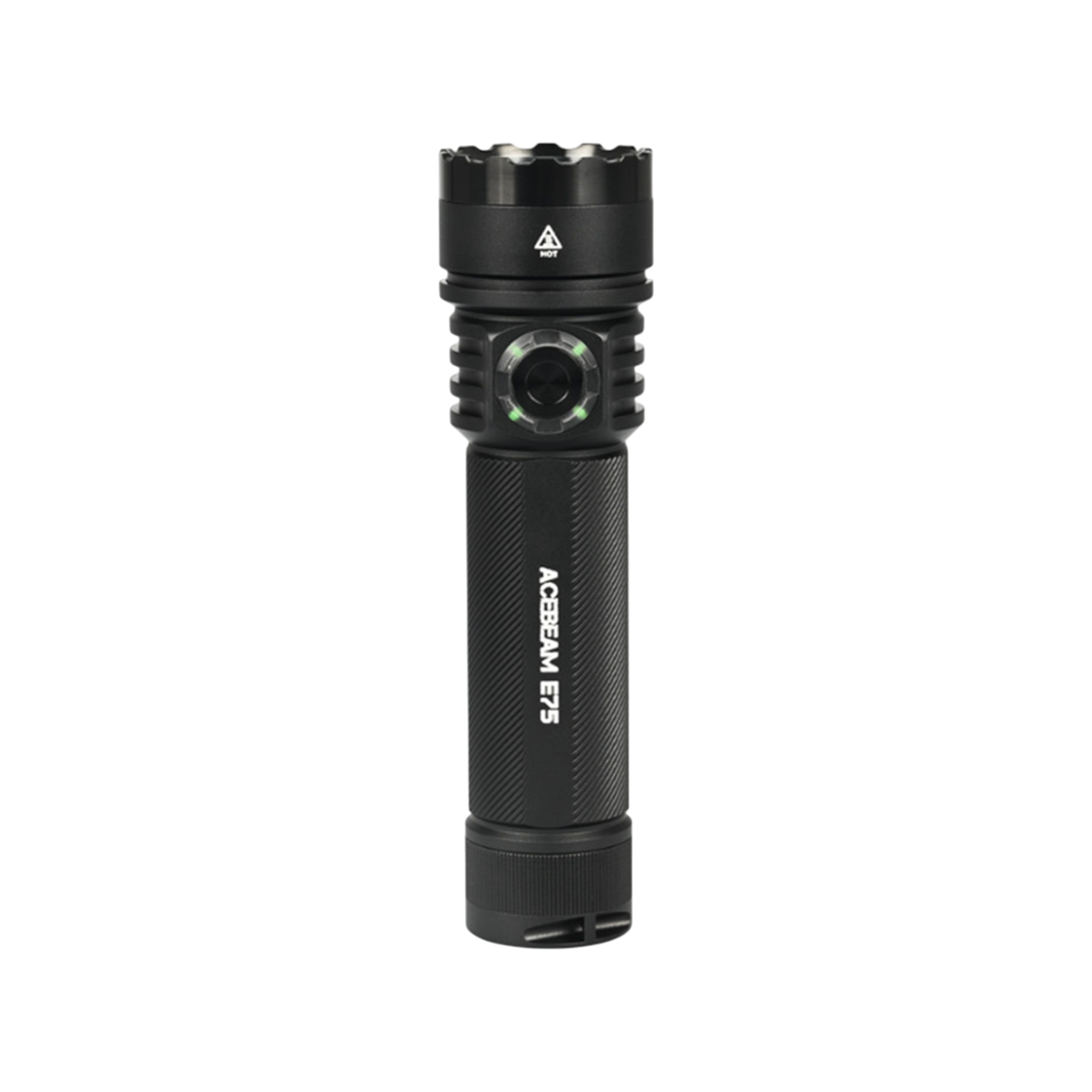 ACEBEAM E75 Quad Core LED Taschenlampe  schwarz, 5.000K, bis zu 3000 Lumen Helligkeit,  inklusive 21700 5000mAh Li-Ion Akku