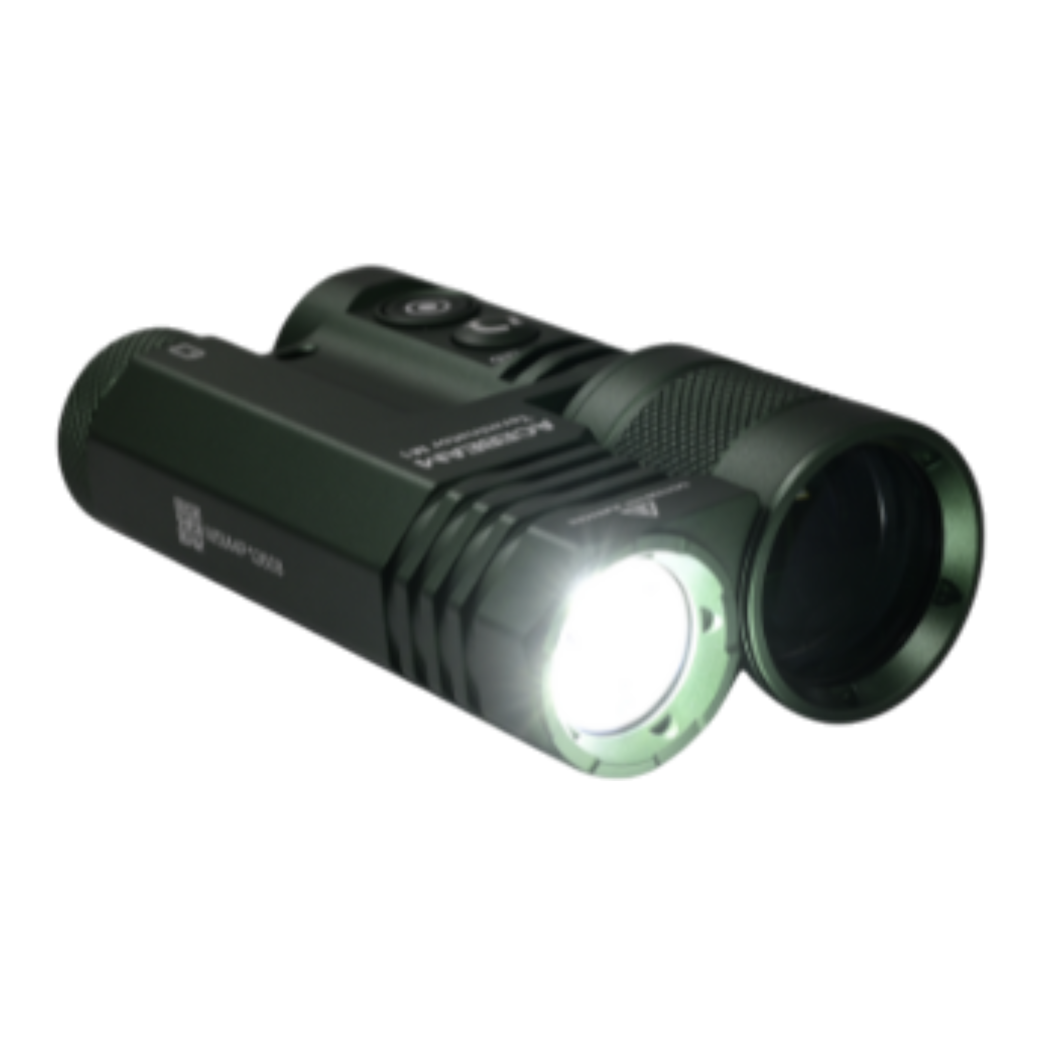 ACEBEAM Terminator M1 Dual LEP-Laser und  LED-Taschenlampe, 3.500 Lumen, zoombarer  Scheinwerferstrahl, 6.500K, Desert Sand oder Grün