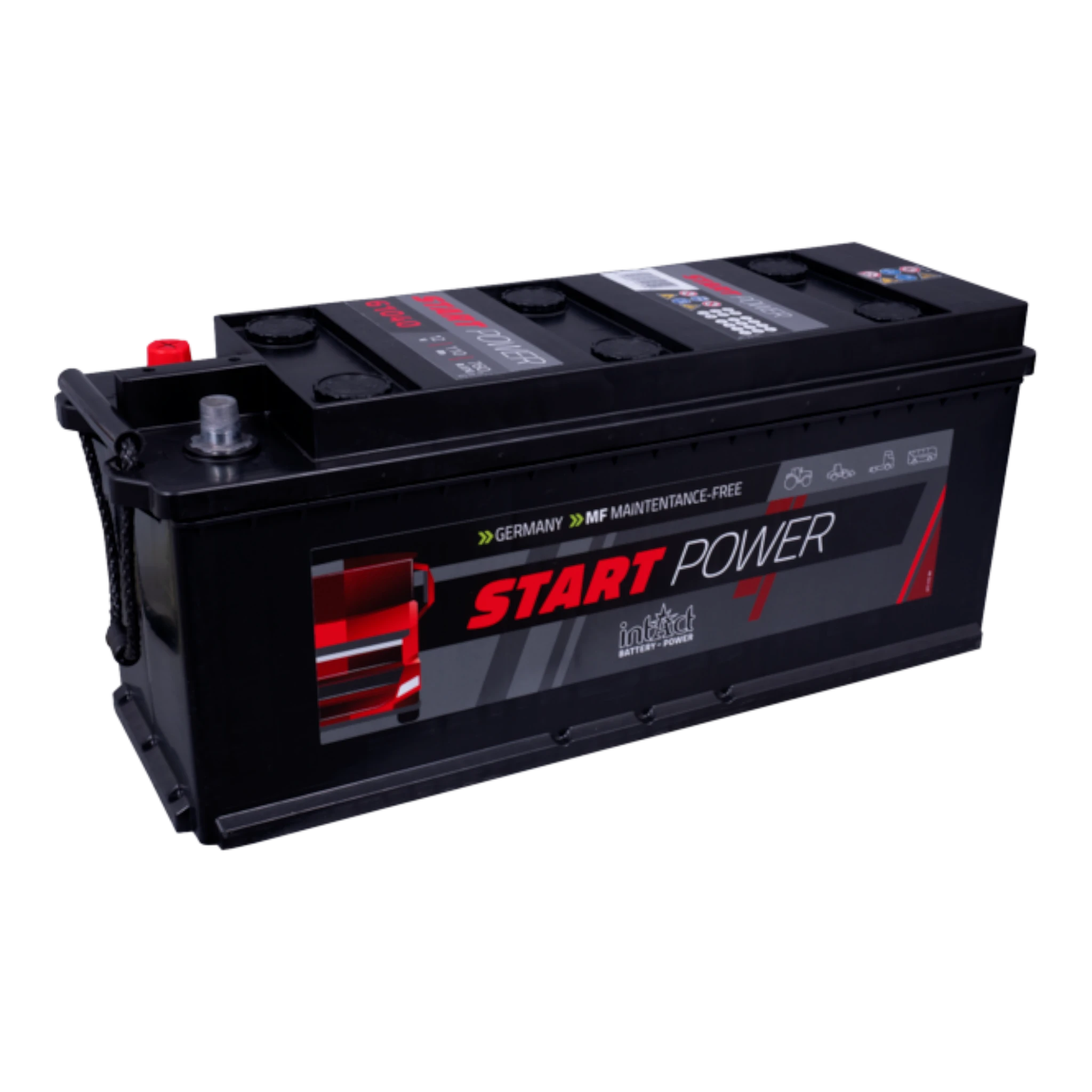 intAct Start-Power Truck 61040 - LKW Batterie 12V, 110Ah, 760A