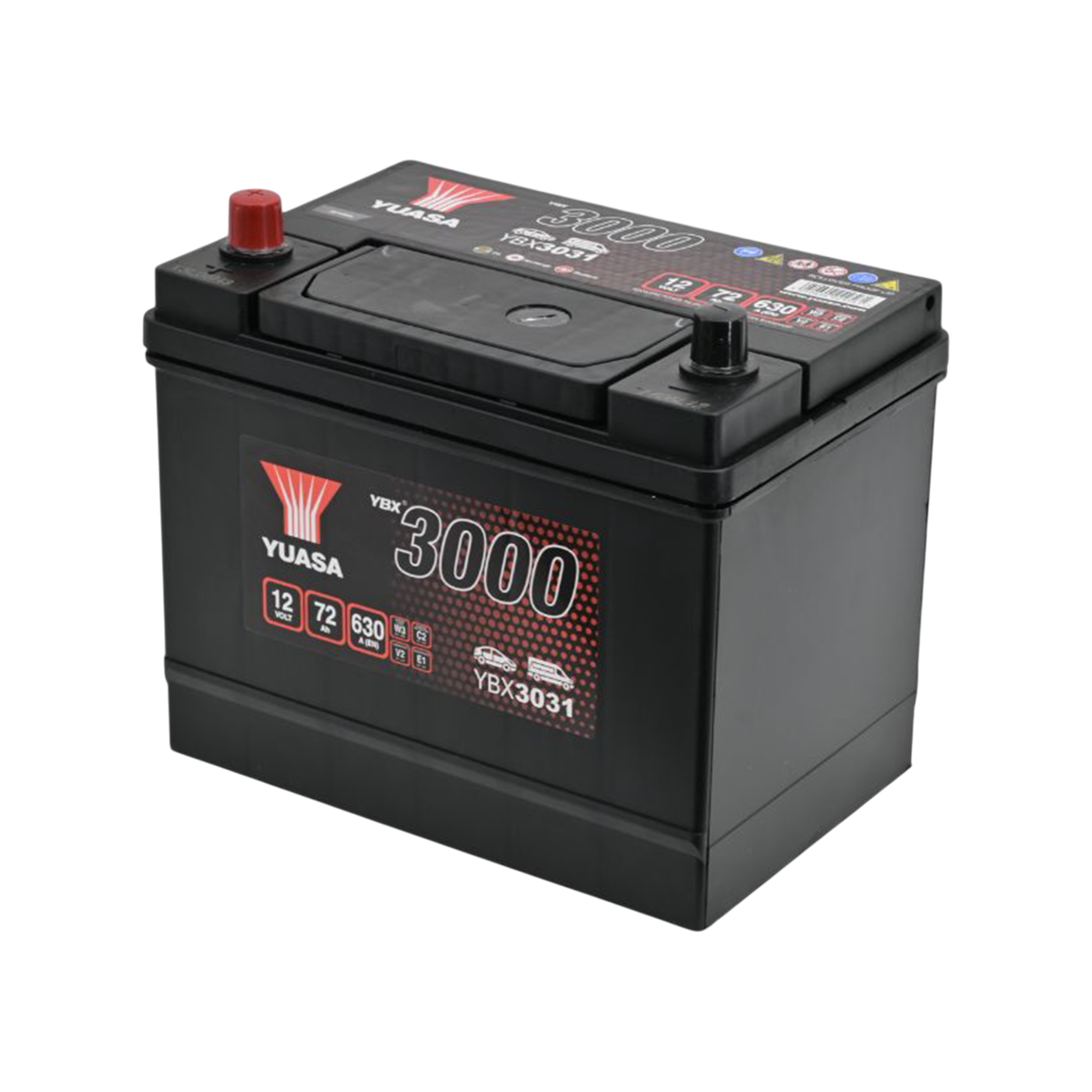 YUASA YBX3031 SMF Starterbatterie  12V 72Ah 630A(EN)