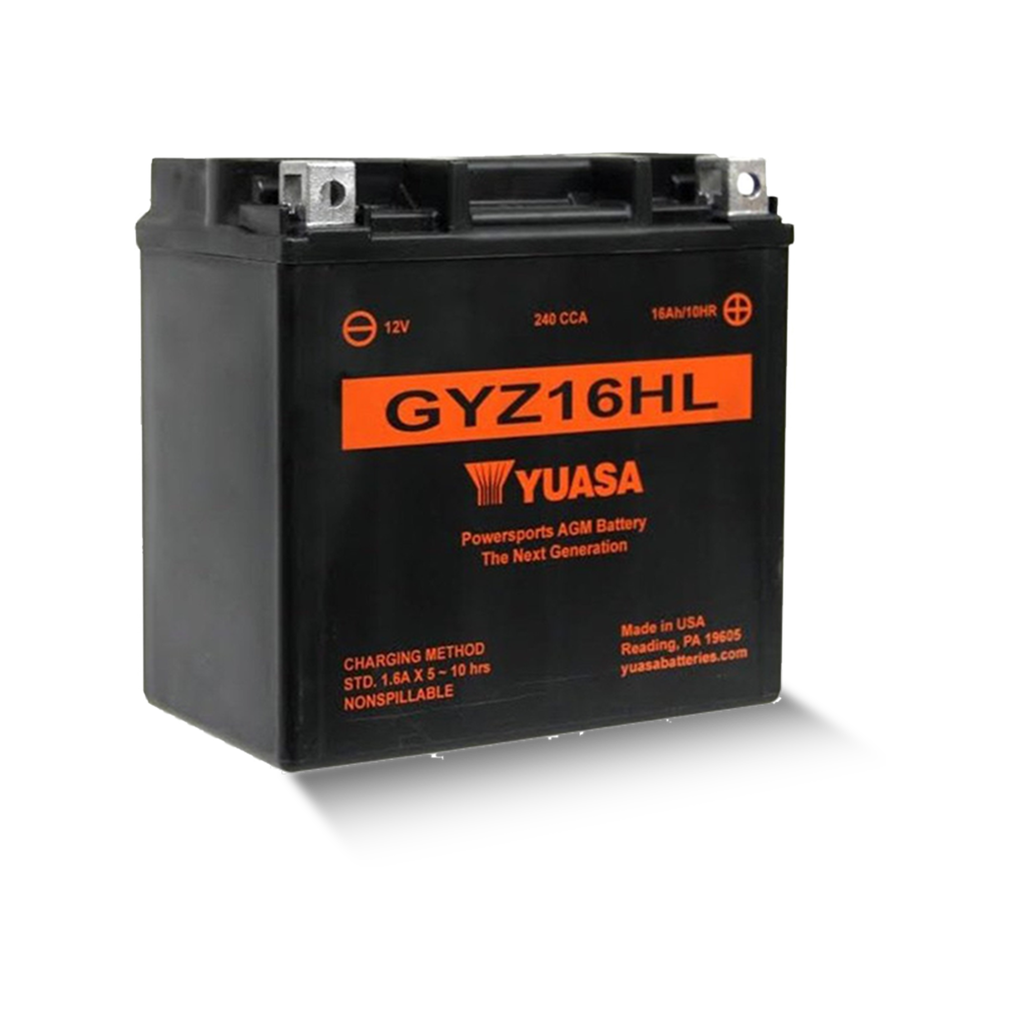 YUASA GYZ16HL WC 12V 16,8Ah/C20 - 240A (EN) Motorradbatterie WF