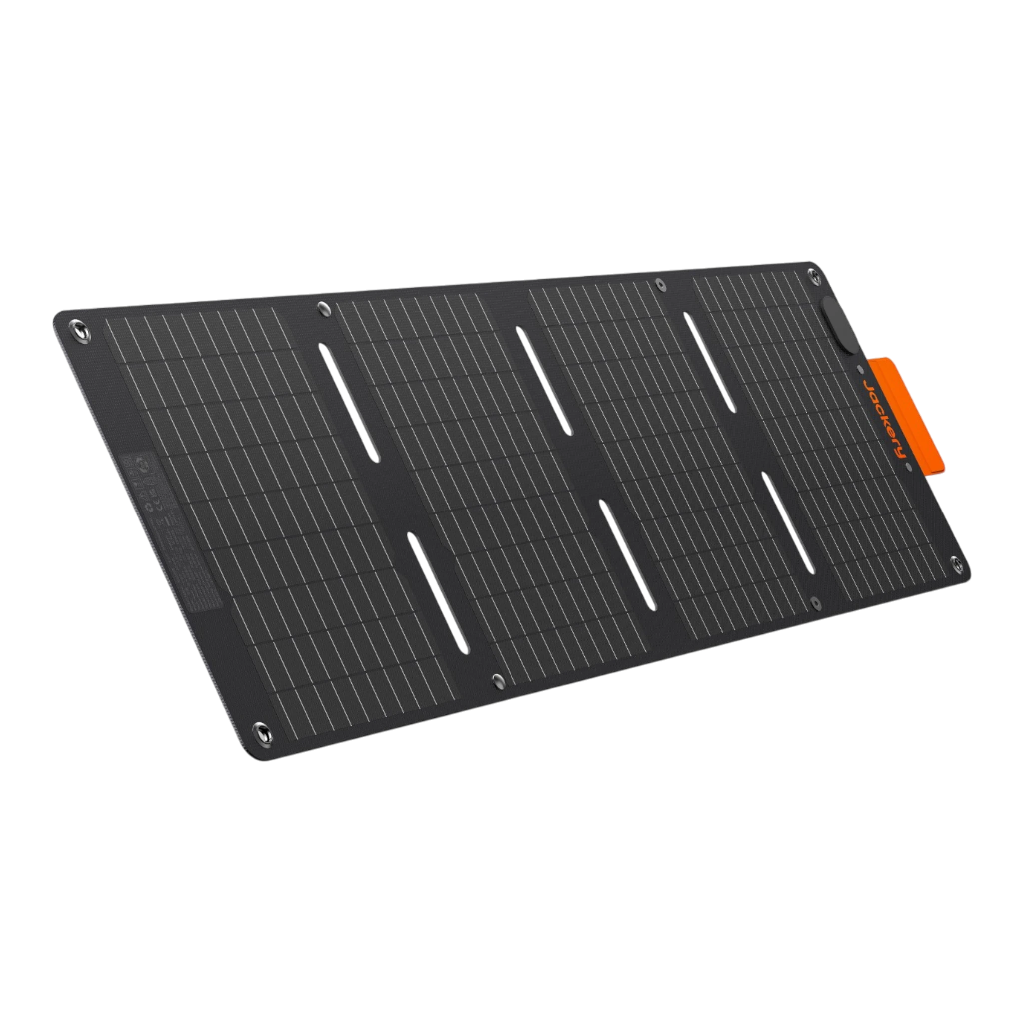Jackery SolarSaga 40 Mini Solarpanel 40 Watt Transportmaß: 25,2cm x 30cm x 3cm Aufstellmaß: 102cm x 30cm x 1,85cm Gewicht: 1,2kg