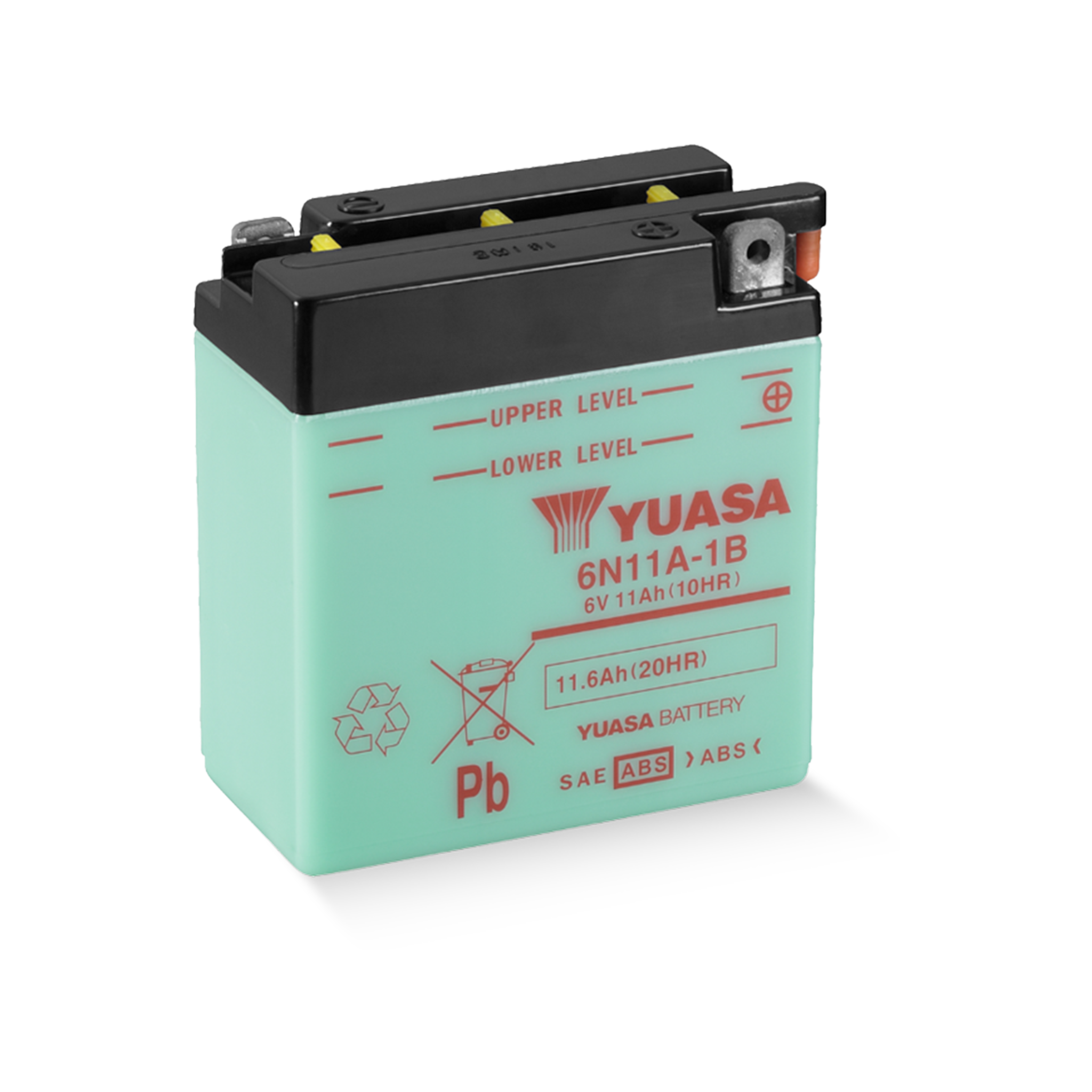 YUASA 6N11A-1B DC 6V 11,6Ah/C20 - 80 A (EN) Motorradbatterie