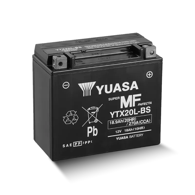YUASA YTX20L-BS / 51891 12V 18,9Ah/C20 - 270A (EN) Motorradbatterie WF