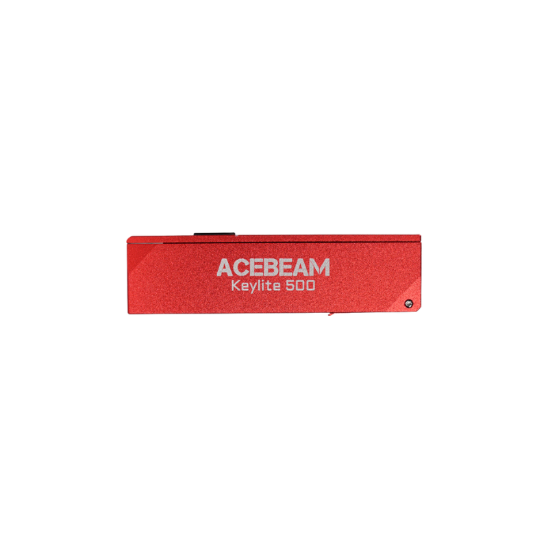 Acebeam Keylite 500 red 500 Lumen, aufladbar über USB-C, Doppelte LEDs Ultrakompakt, 6 Modi, Wasserfest, Leuchtdauer 12h