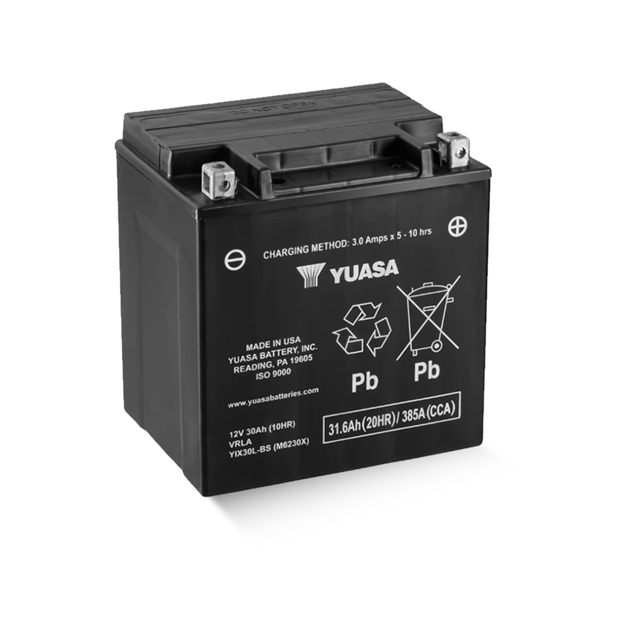 YUASA YIX30L-BS 12V 31,6Ah/C20 - 385A (EN) Motorradbatterie WF