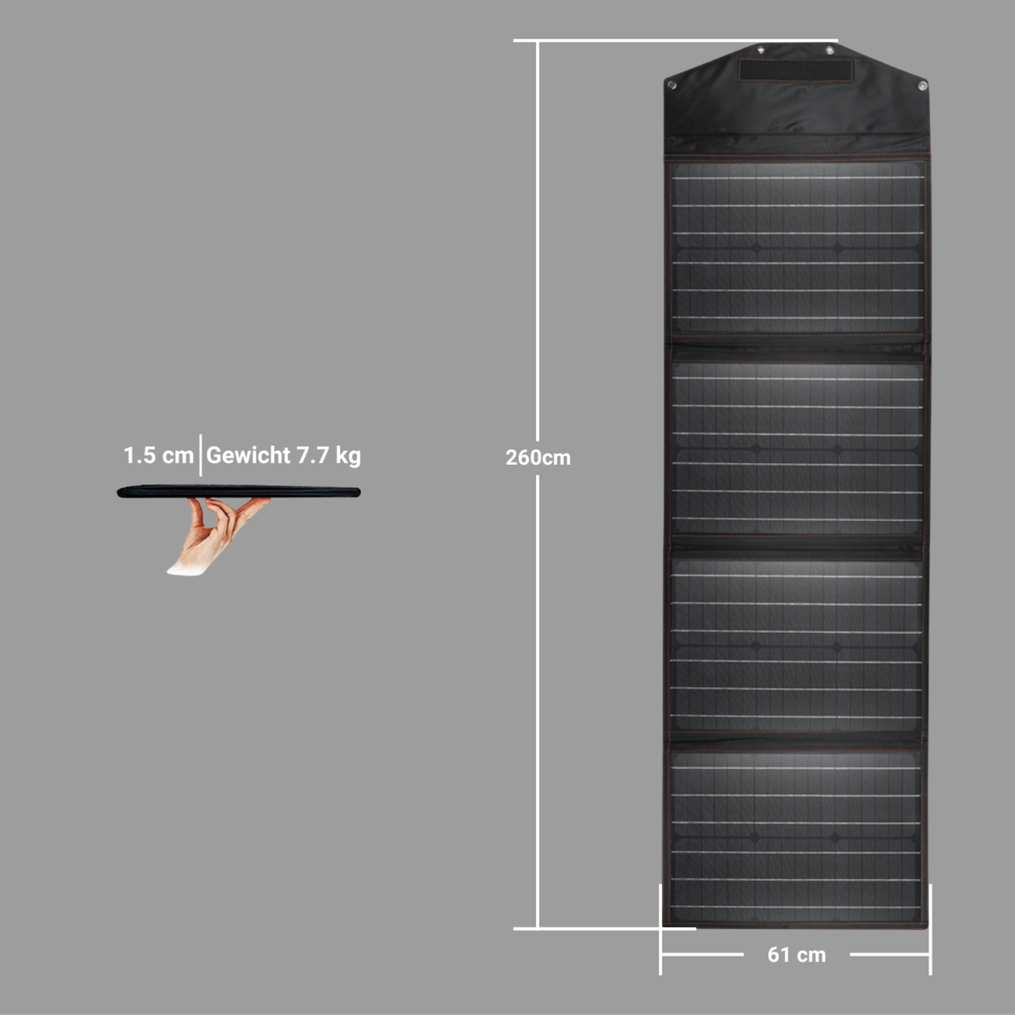TRIMAXX PPV 220 Solar-Modul 220W für alle Power Station PPS mit DC7909