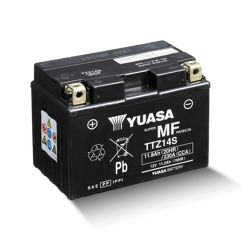 YUASA TTZ14S-BS 12V 11,8Ah/C20 - 230A (EN) Motorradbatterie WF
