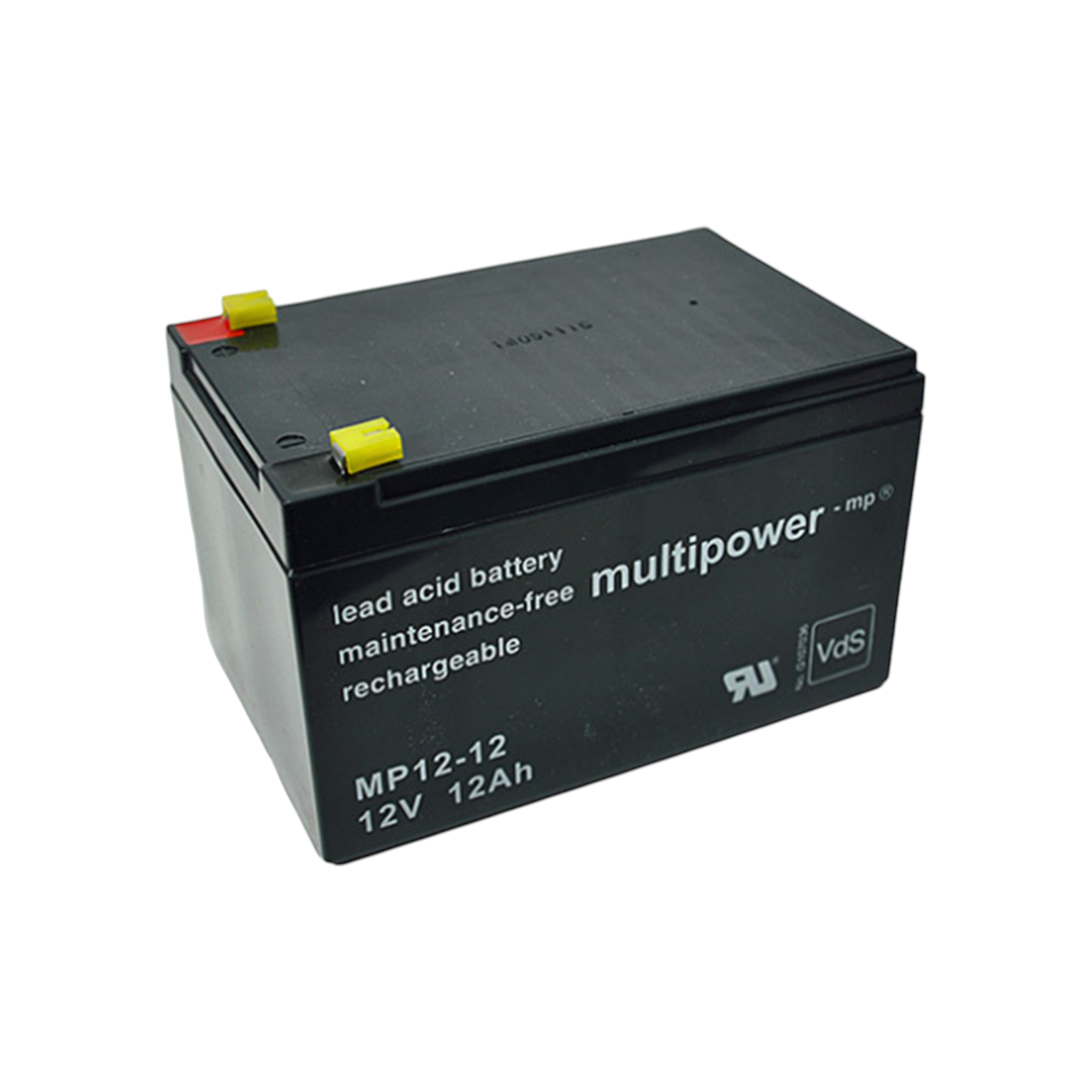 MULTIPOWER MP12-12 VdS AGM Akku Pb 12V 12Ah Faston 4,8mm