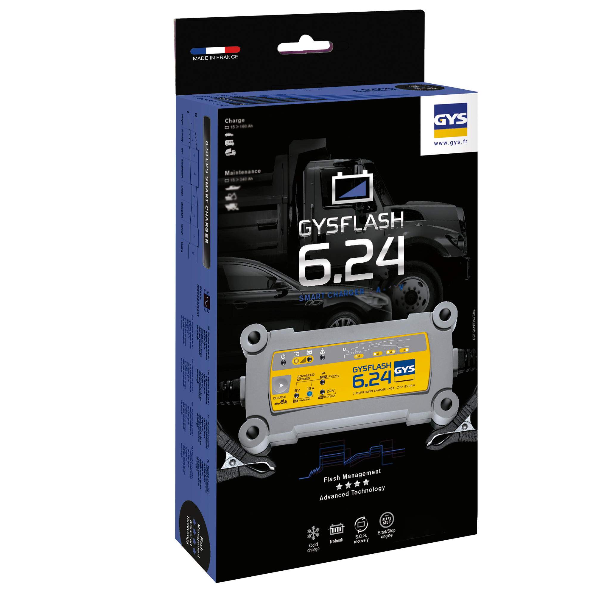GYSFLASH 6.24 PL Ladegerät 24V 6A
