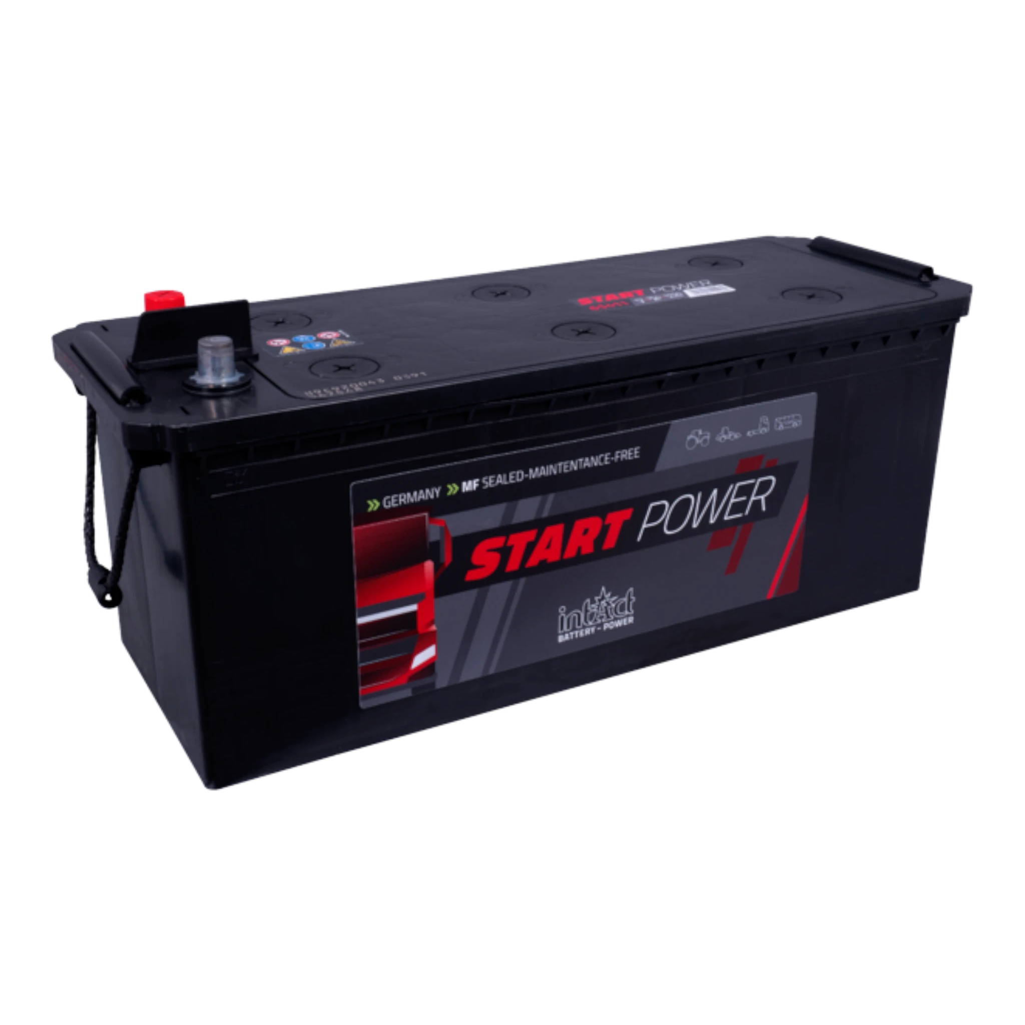 intAct Start-Power Truck 65411 - LKW Batterie 12V, 154Ah, 1150A