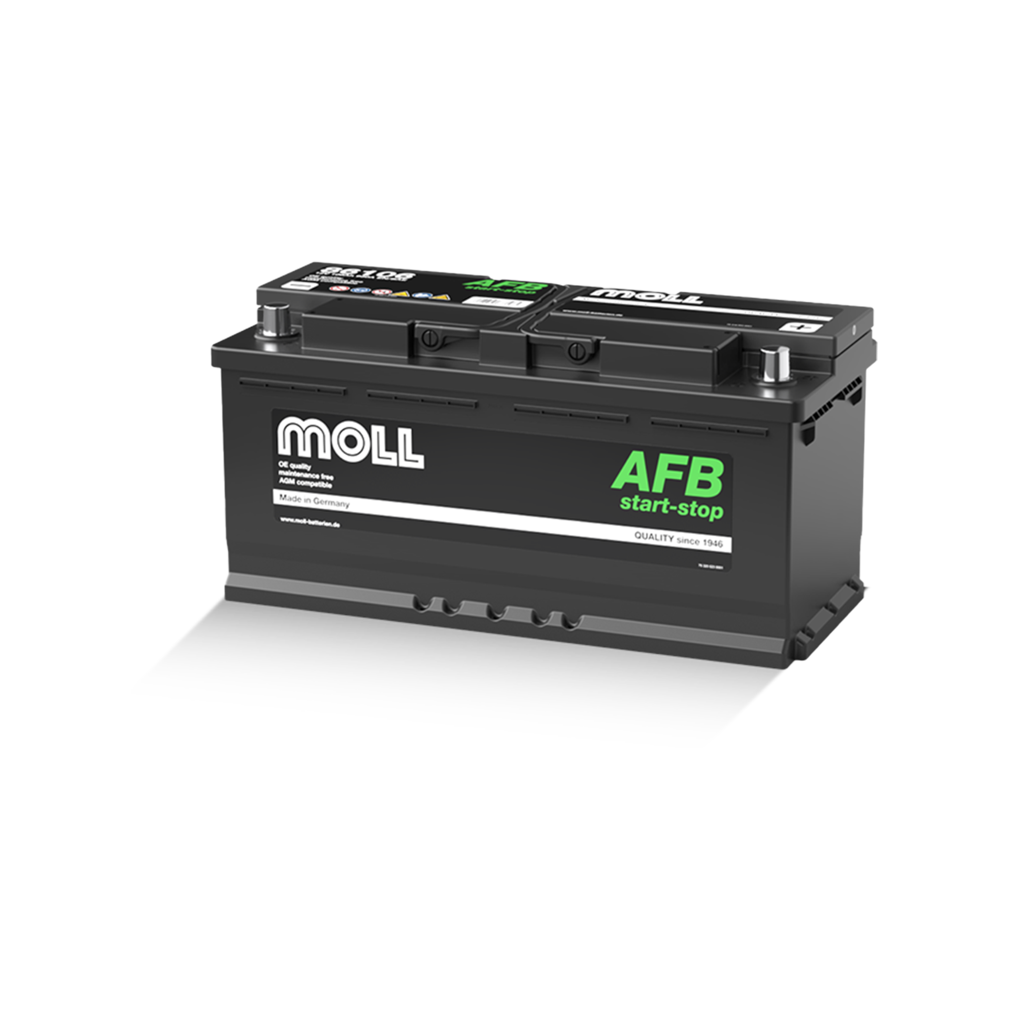 MOLL 86106 AFB start-stop "MADE IN GERMANY" 12V 106Ah(20h) 950A(EN)