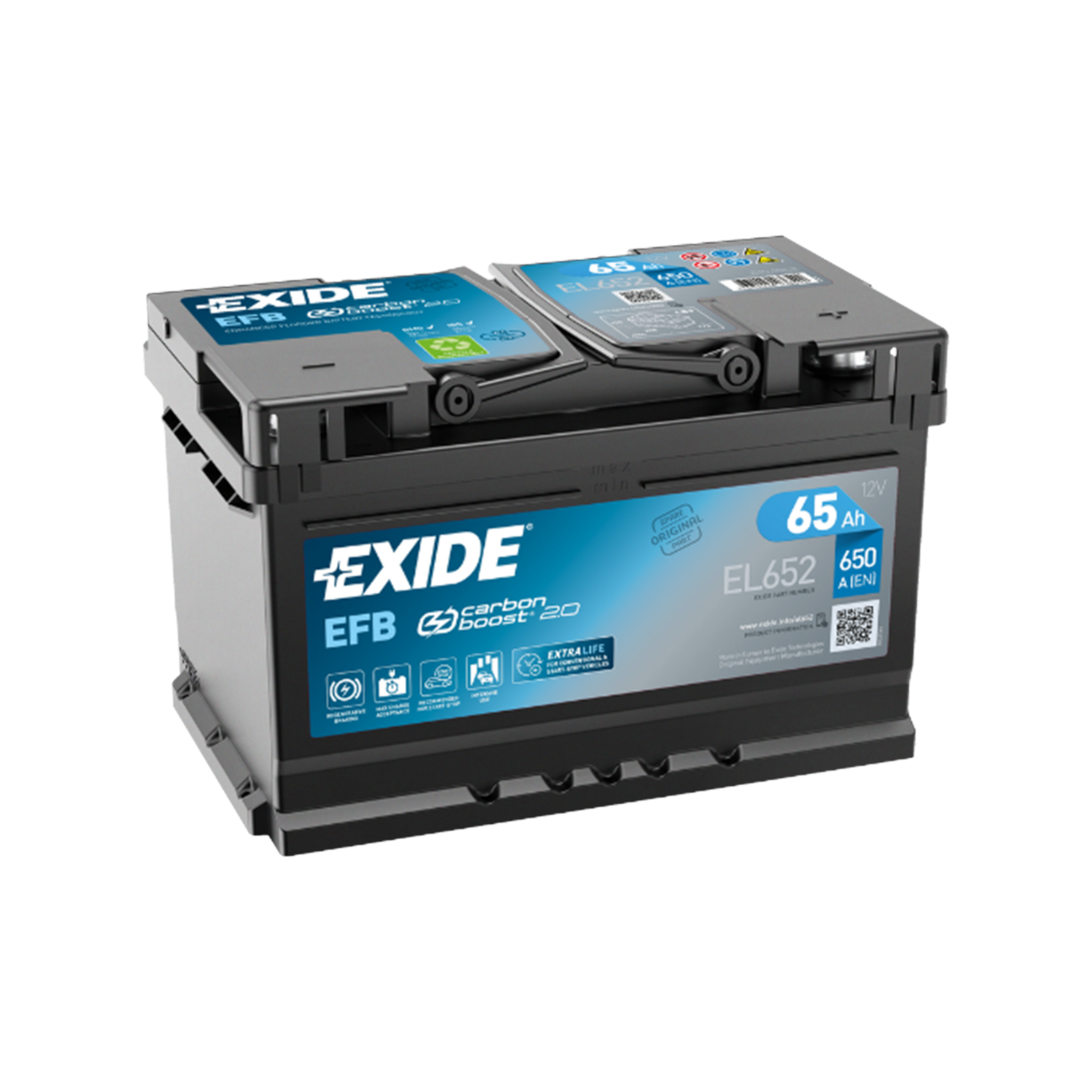 EXIDE EL652 EFB Pb Starterbatterie  12V 65Ah/C20 - 650A(EN) f