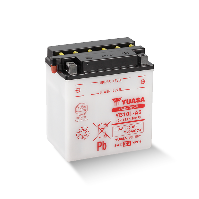 YUASA YB10L-A2 / 51112 12V 11,6Ah/C20 - 120A (EN) Motorradbatterie
