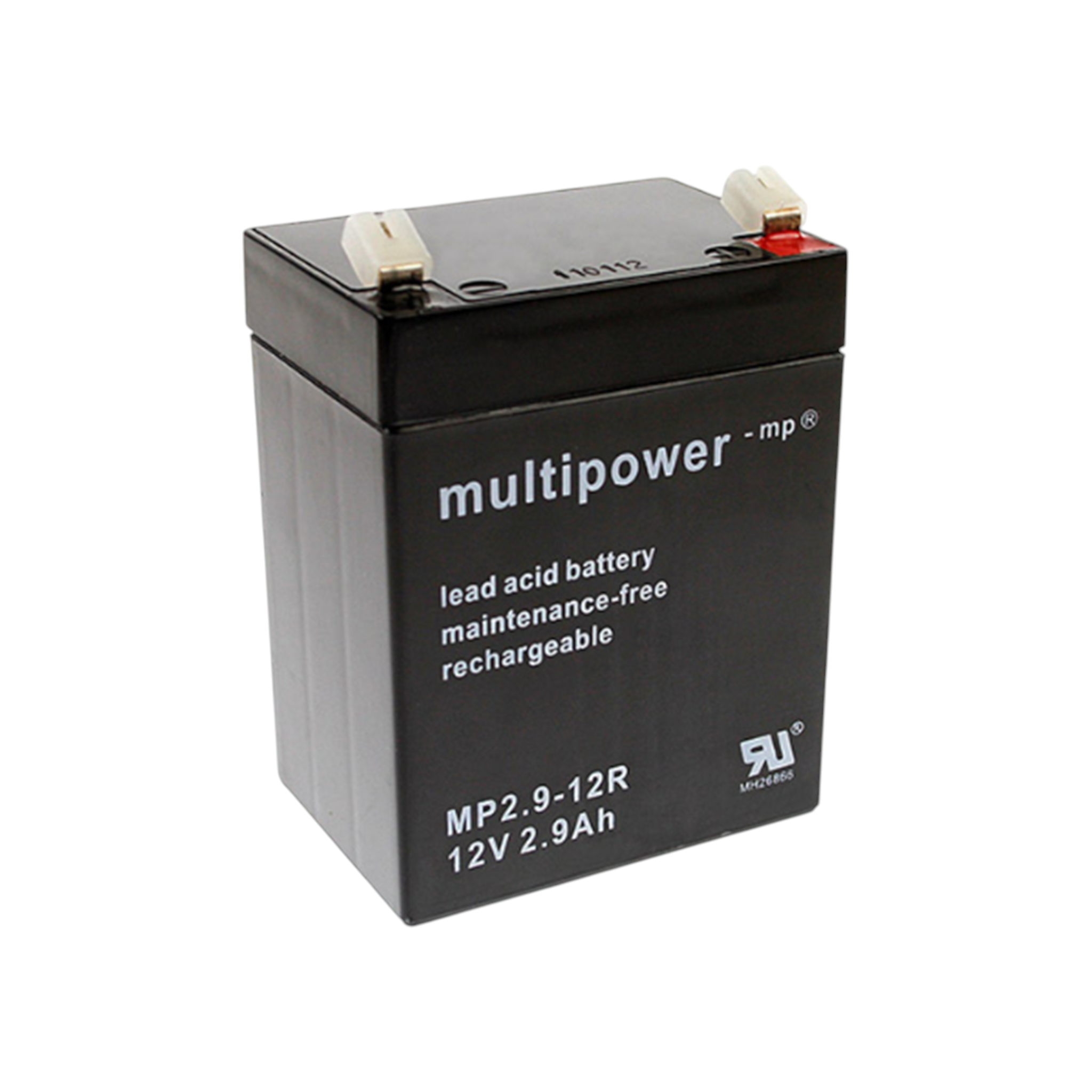 MULTIPOWER MP2.9-12R AGM Akku 12V 2,9Ah 4,8mm Fastonstecker