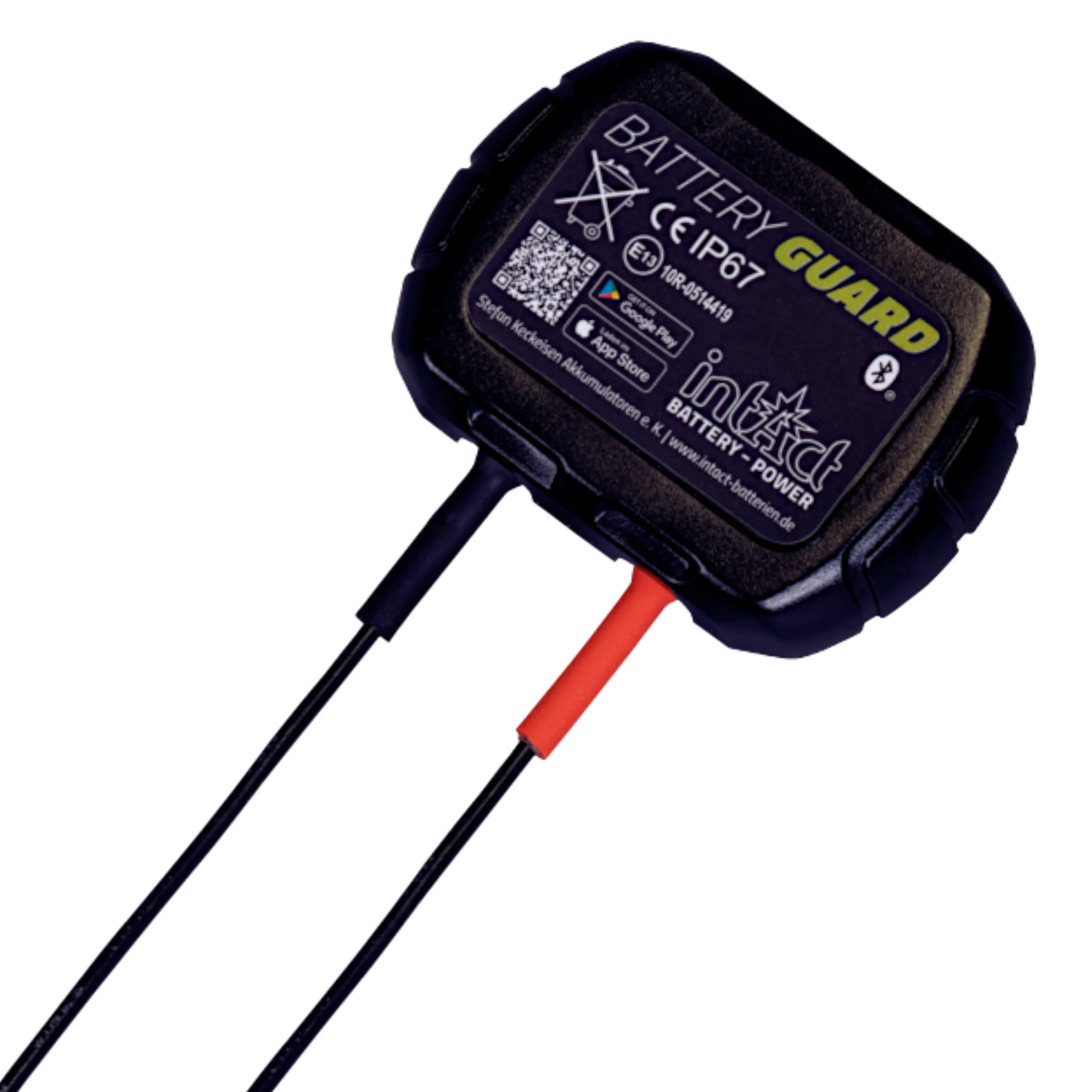 IntAct Battery-Guard Bluetooth Spannungsanzeige auf Ihr Smartphone Einsatzbereich 12 Volt 260mm Kabel