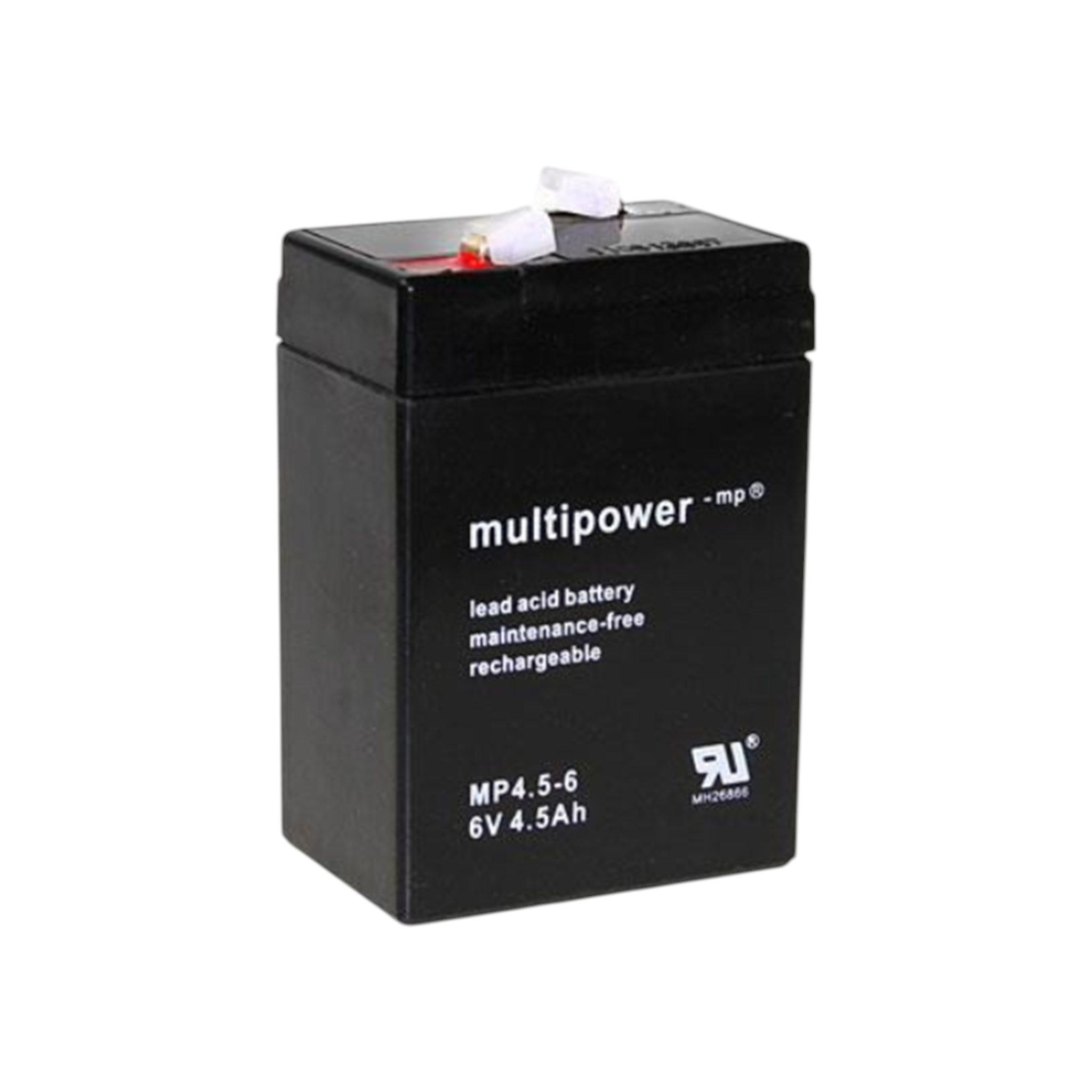 MULTIPOWER MP4.5-6 AGM Akku  Pb 6V 4,5Ah 4,8mm Fastonstecker