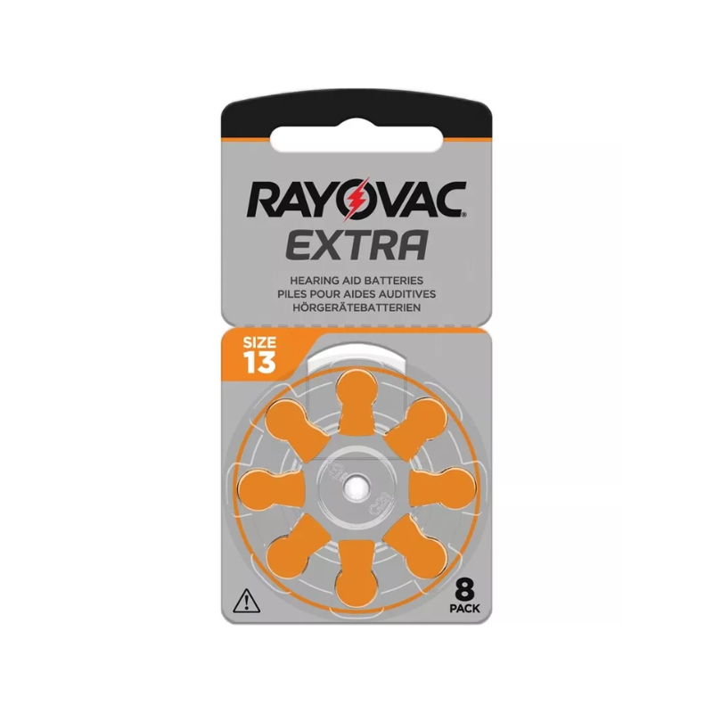 Rayovac Hearing Aid 13 Hörgerätebatterie im 6er Blister 1,4V Zink-Luft 310mAh