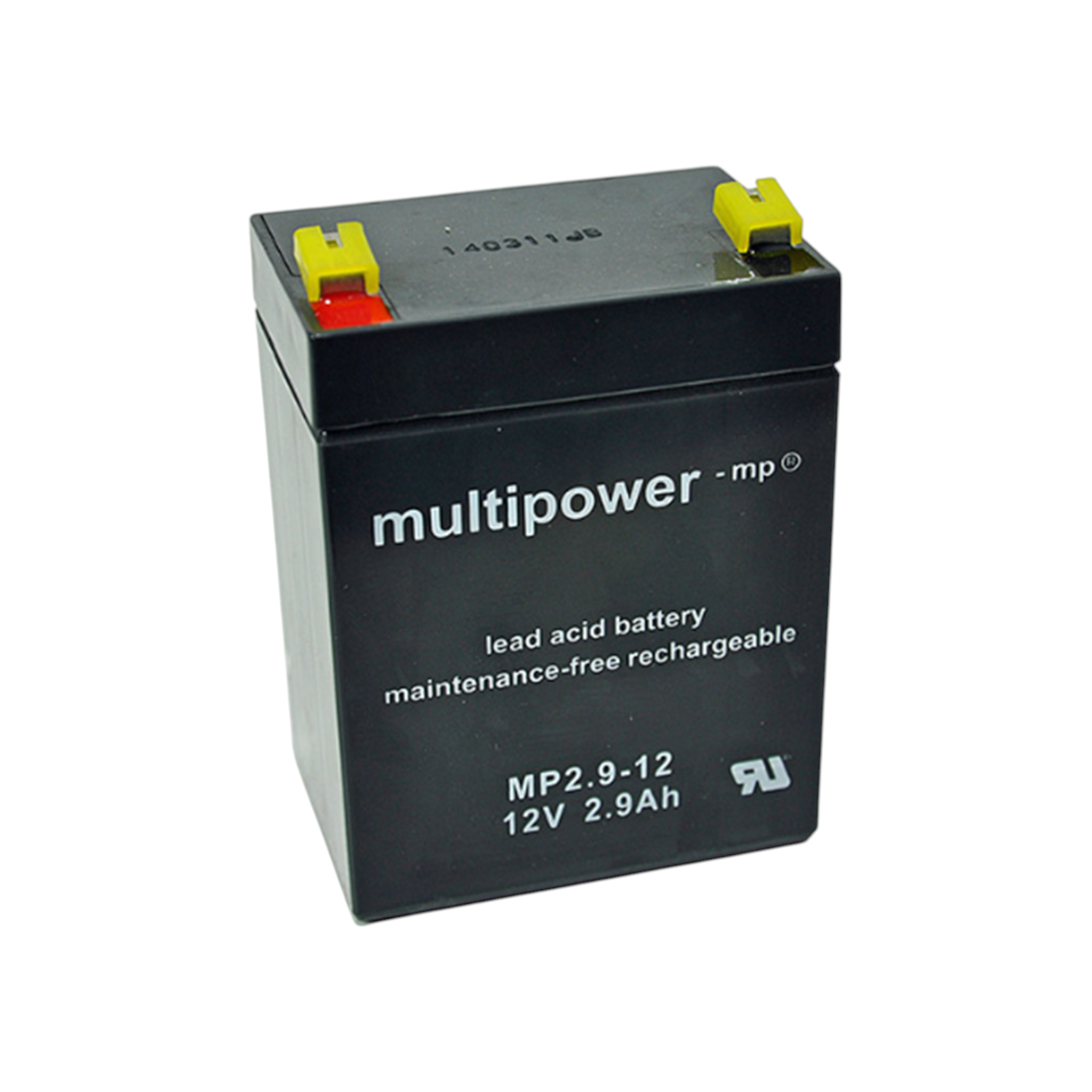 MULTIPOWER MP2.9-12 AGM Akku 12V 2,9Ah 4,8mm Fastonstecker
