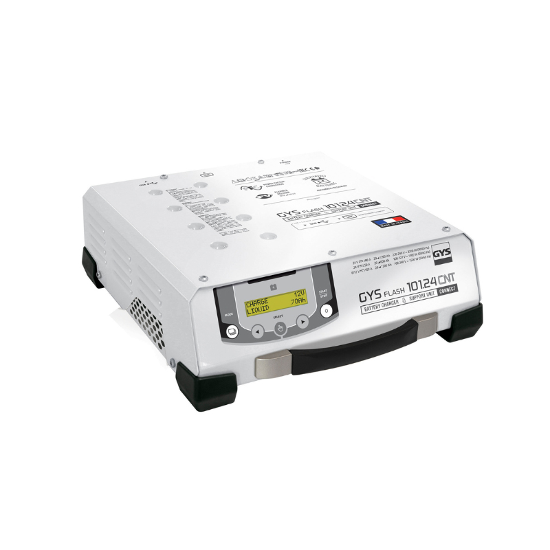 GYSFLASH 101.24 CNT FV Ladung: für Blei-Säure- und Lithium-Batterien mit  6,12,16 oder 24 V von 5 bis 1200Ah