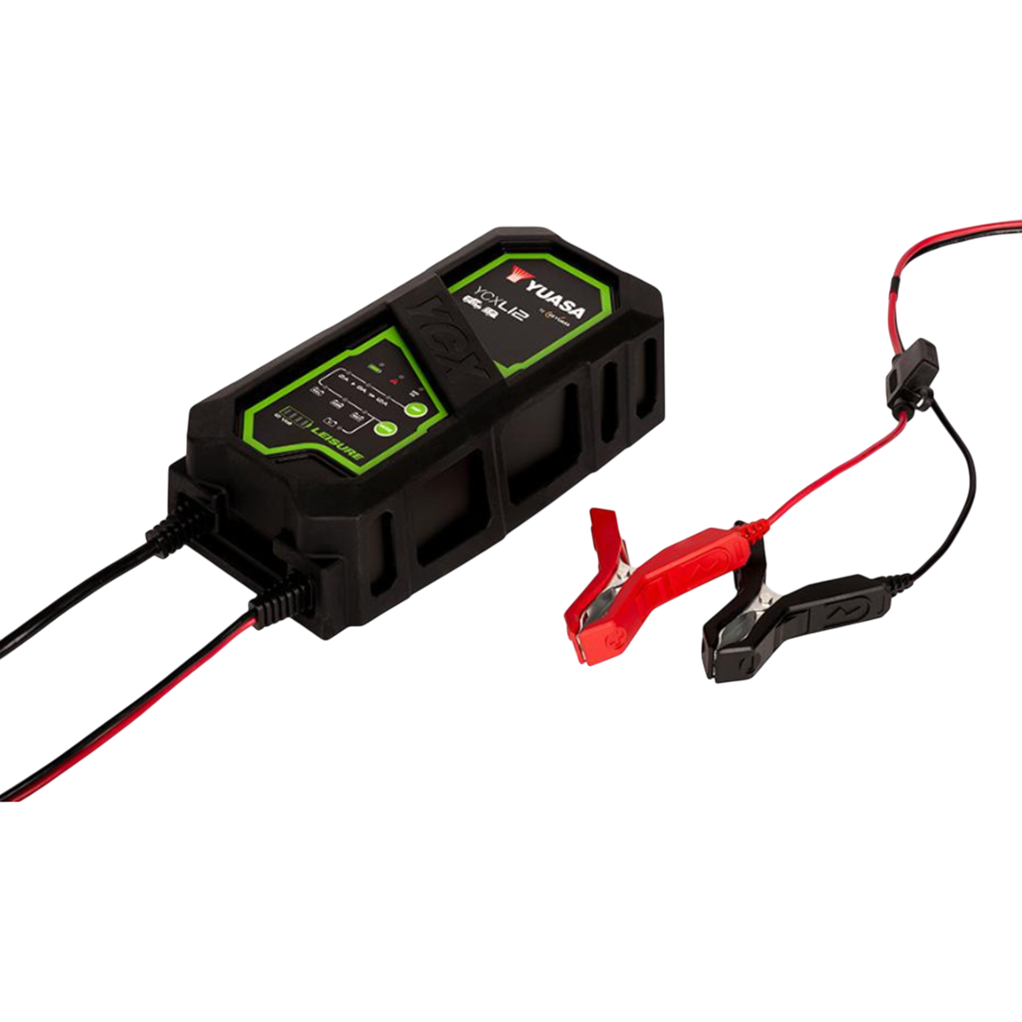 YUASA Ladegerät YCXL12 Leisure 12V mit 2A/8A/12A Ladestrom IP44 Schutzklasse