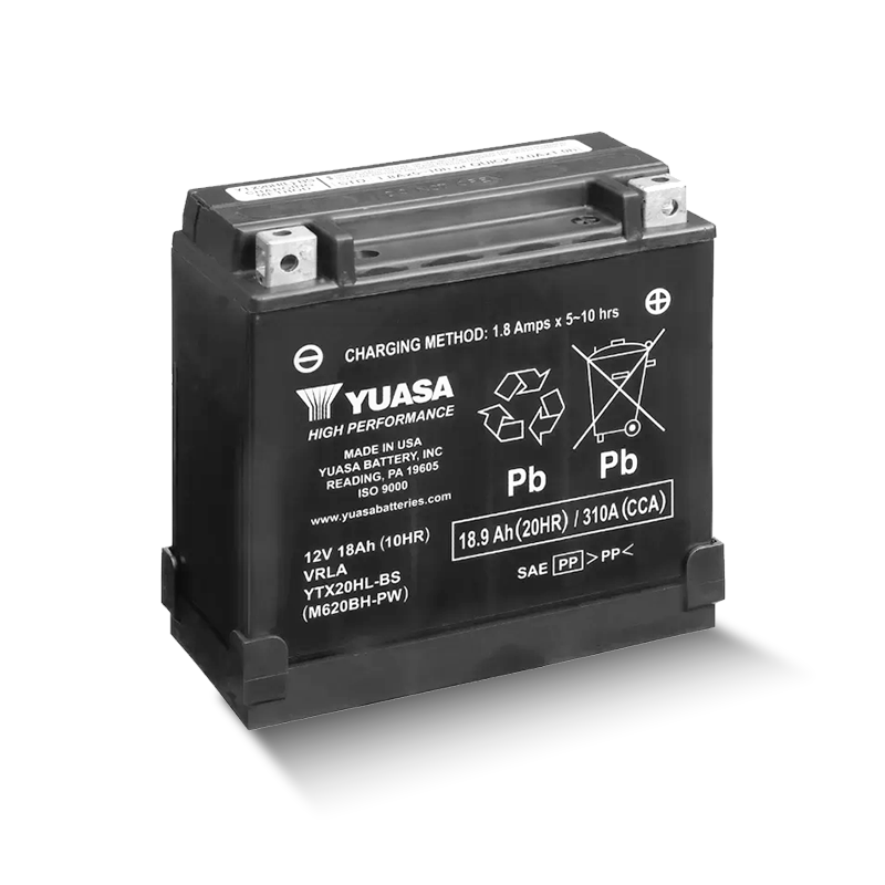 YUASA YTX20HL-BS 12V 18,9Ah/C20 - 310A (EN) Motorradbatterie WF