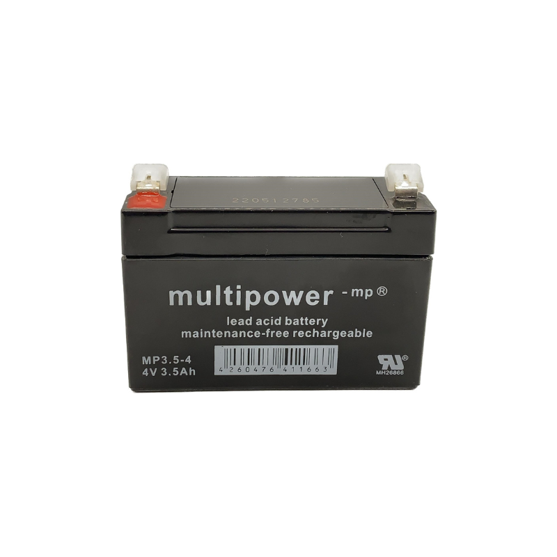 MULTIPOWER MP3.5-4 AGM Akku  Pb 4V 3,5Ah Fastonstecker 4,8mm