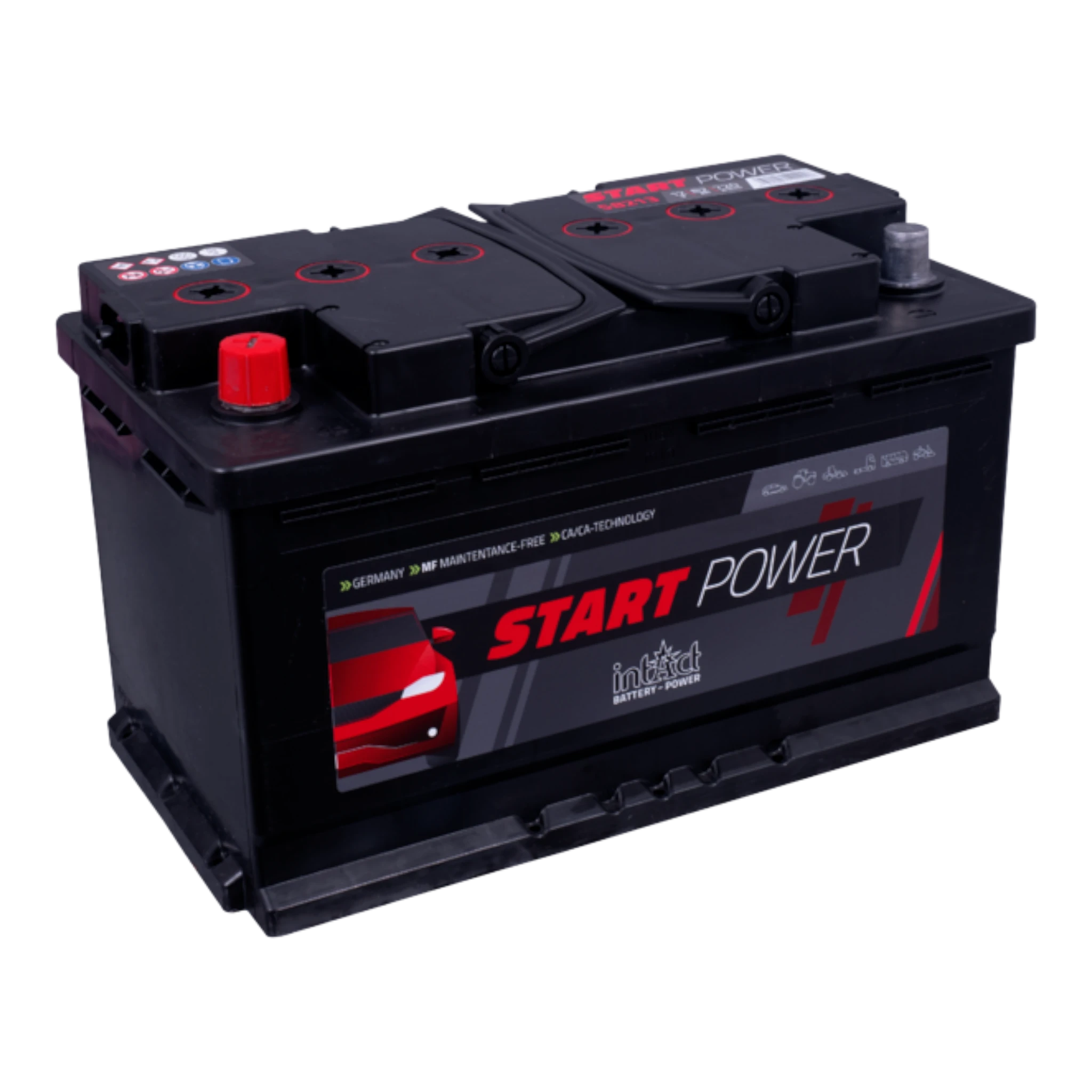 intAct Start-Power 58213GUG - Autobatterie 12V, 82Ah, 720A