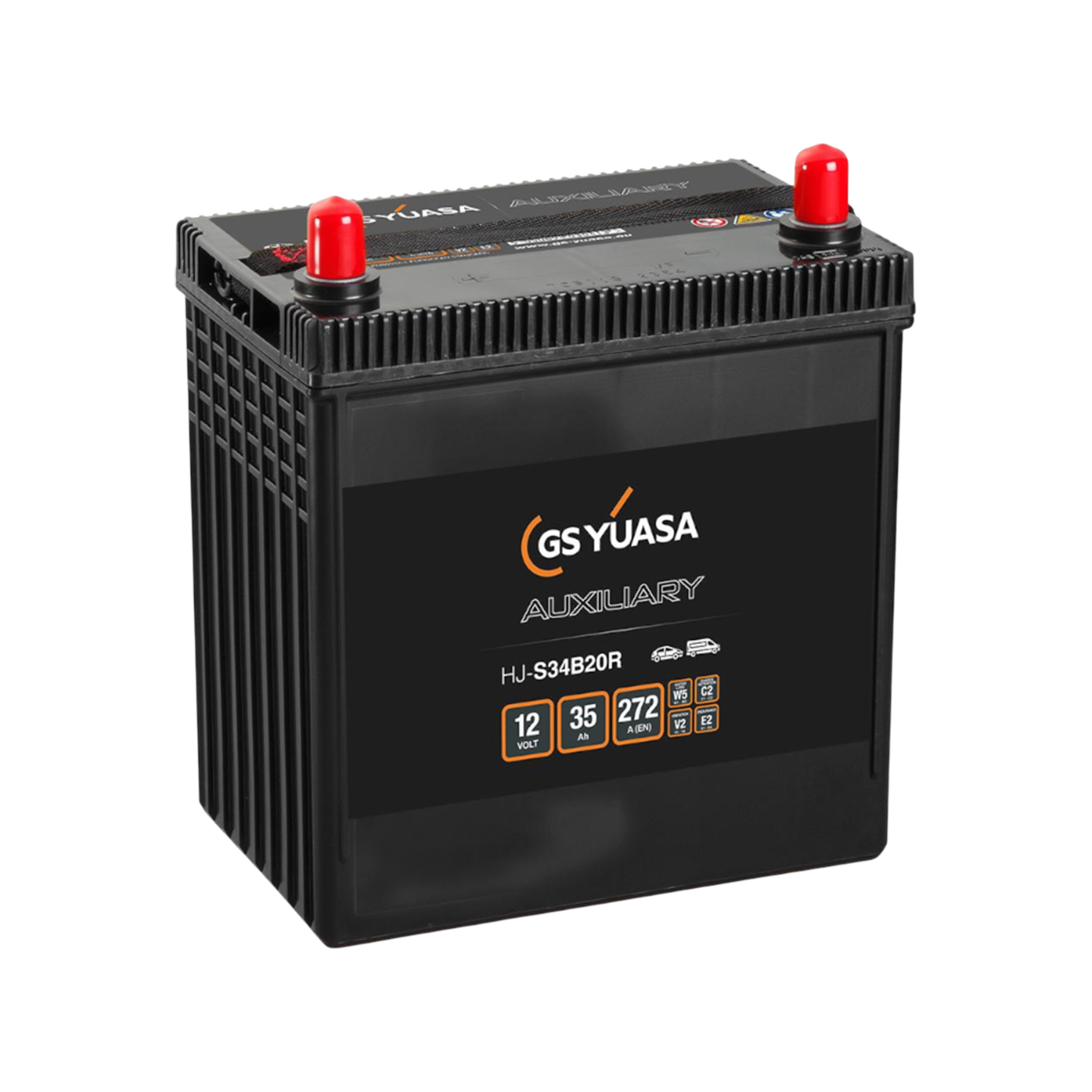 YUASA HJ-S34B20R AGM Starterbatterie  12V 35Ah 272A(EN)