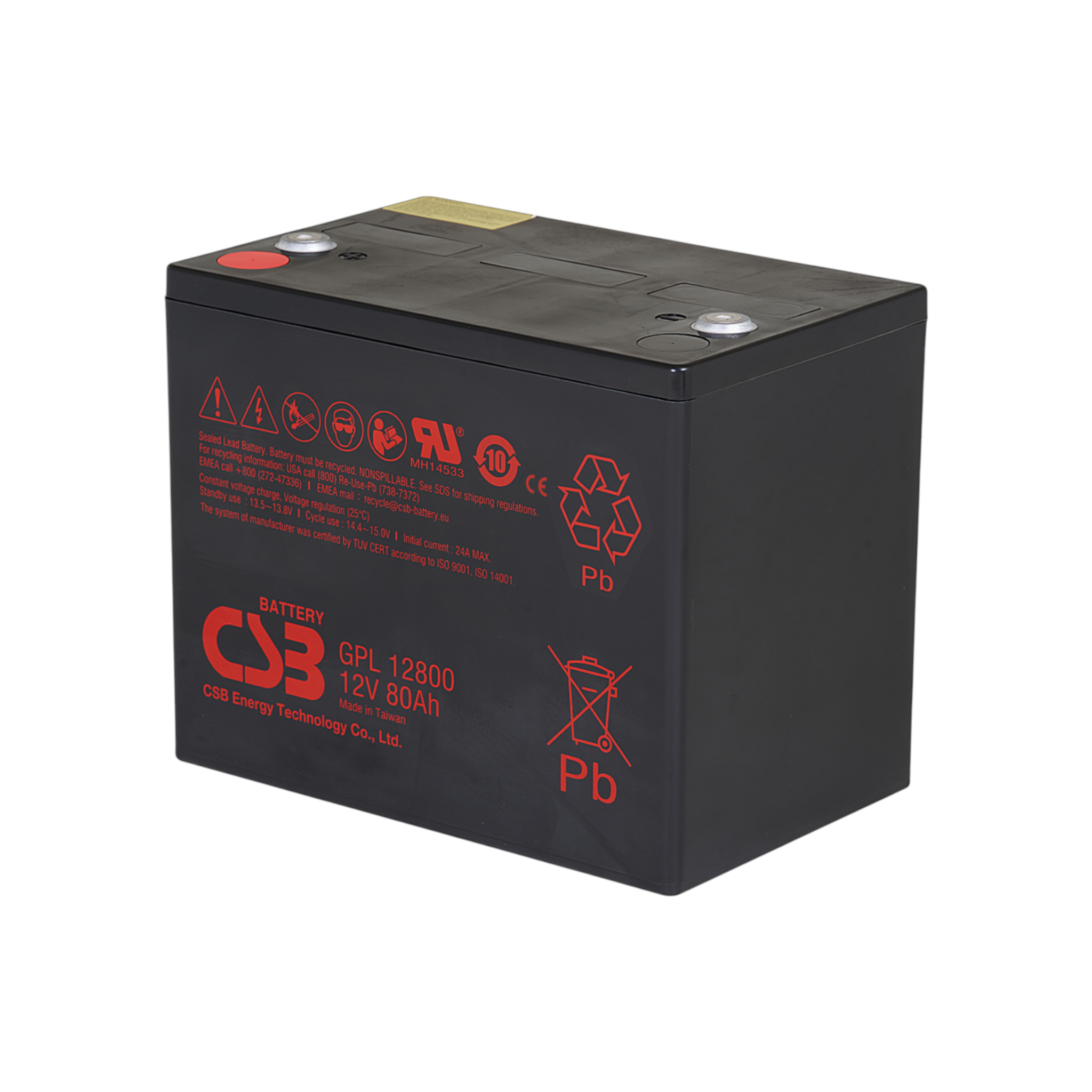 CSB GPL12800 AGM Akku Pb 12V 80Ah