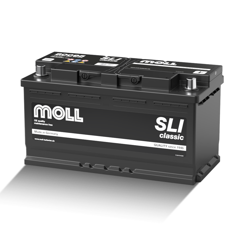 MOLL 80095  SLI classic  "MADE IN GERMANY" Starterbatterie  12V 95Ah(20h) 800A(EN)