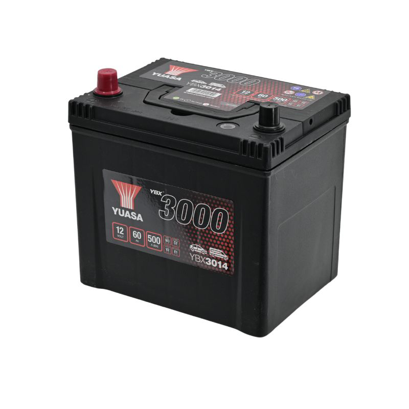 YUASA YBX3014 SMF Starterbatterie  12V 60Ah 500A(EN)