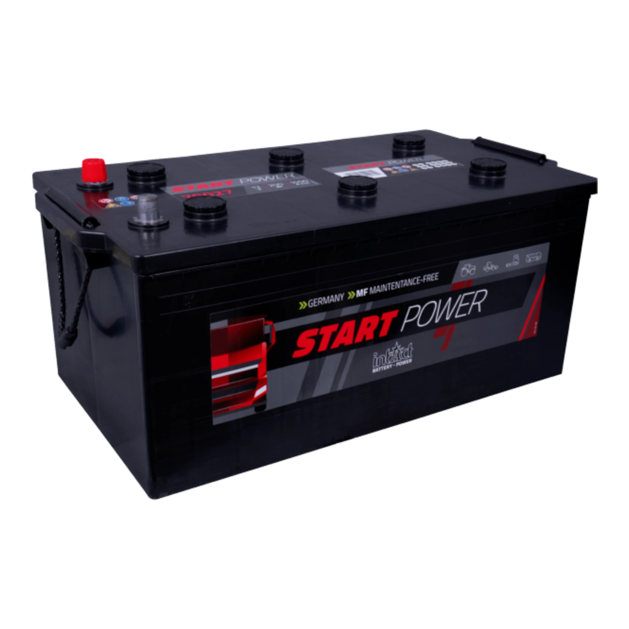 intAct Start-Power Truck 70027 - LKW Batterie 12V, 200Ah, 1050A