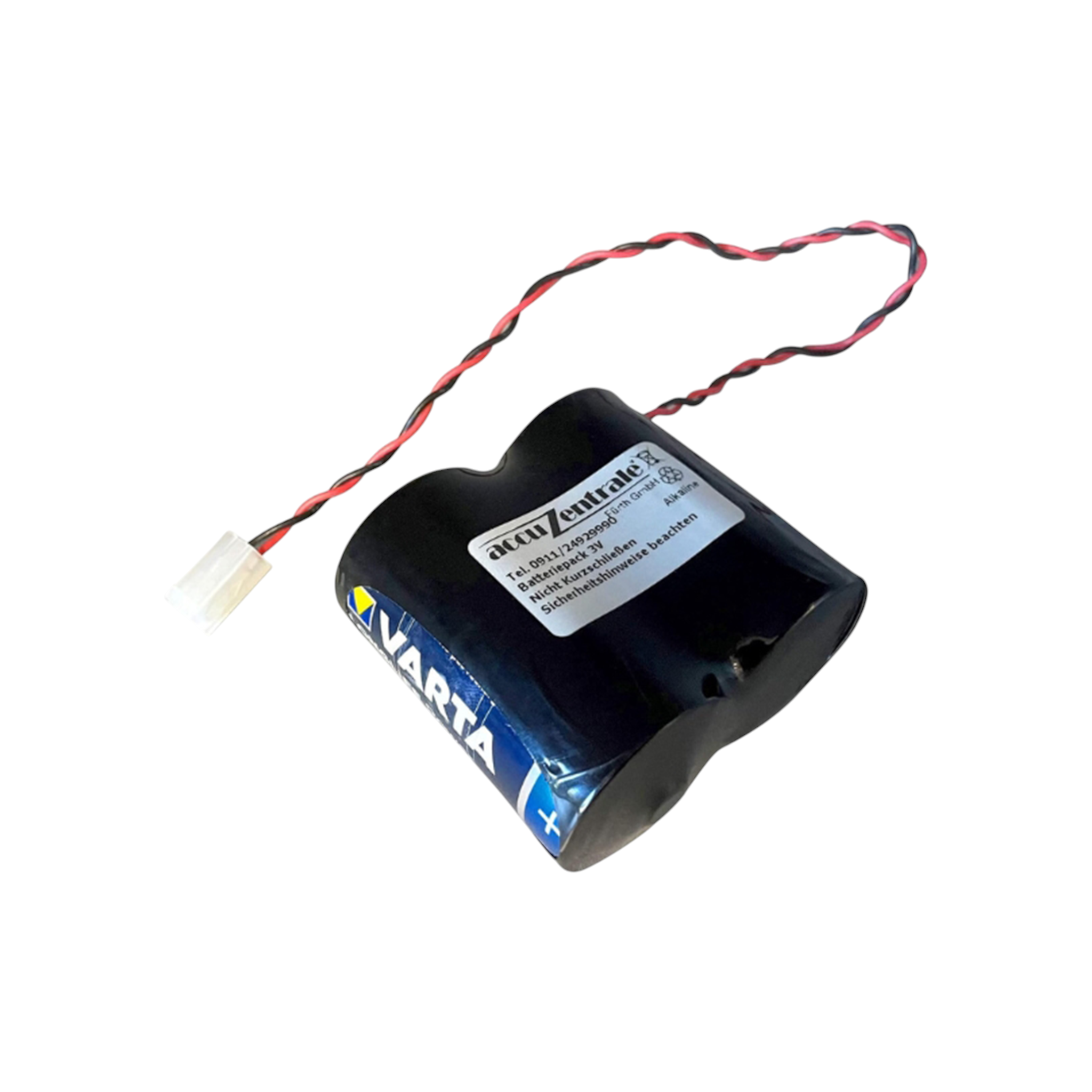 Konfektion Batteriepack für ABUS 11839759 für ABUS FU2986 FU8220 FU82222  FUSG50000 Alkaline 3V mit Stecker