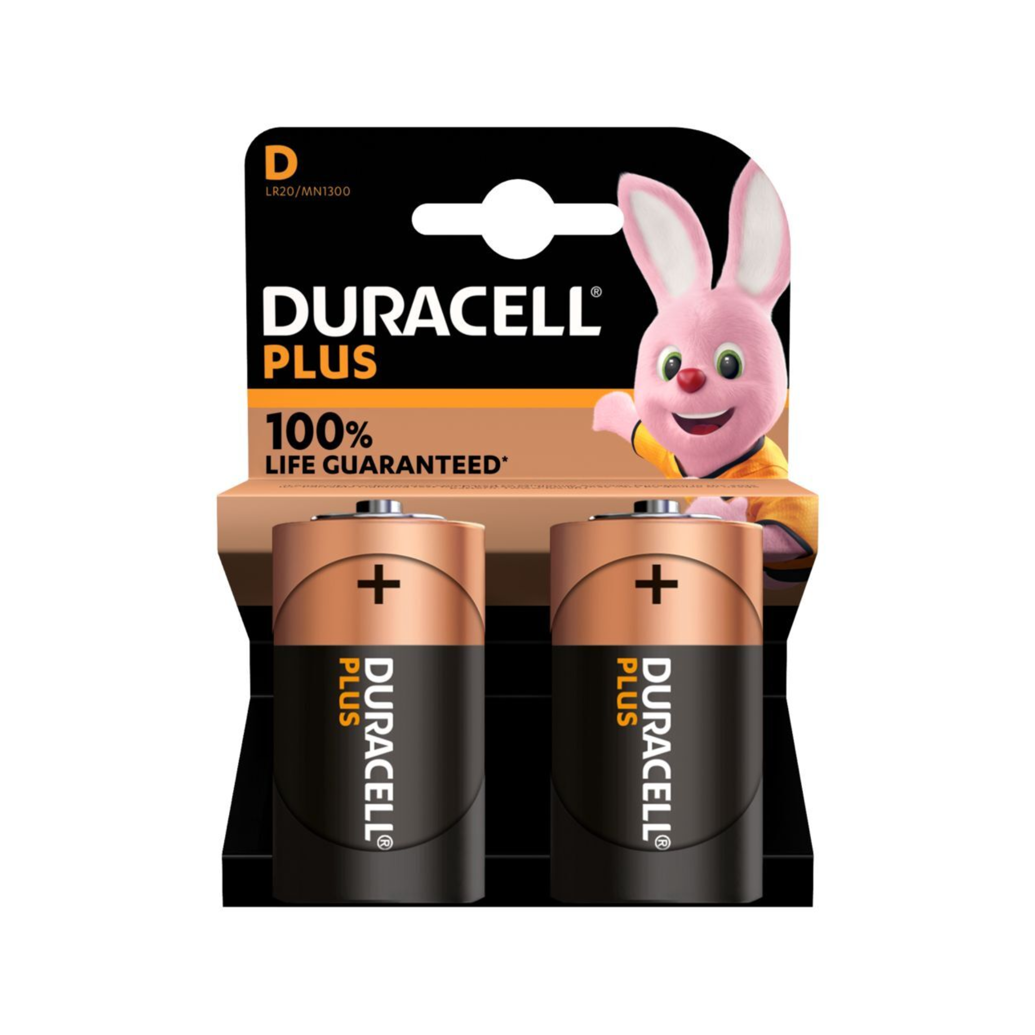 DURACELL Plus Power MN1300  Alkaline Batterie 1,5V LR20 D Mono 2er Blister